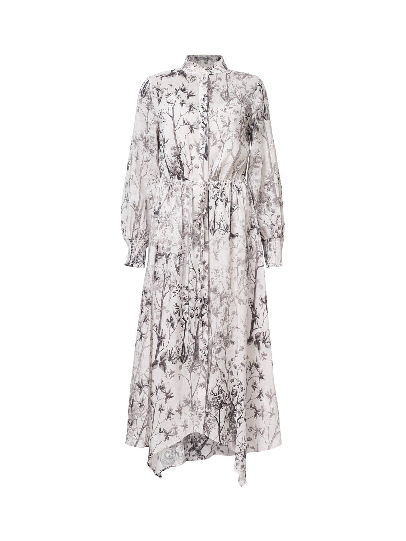 princess polly baby blue dress Avery Long Sleeve Maxi Dress - Ivory main image 1
