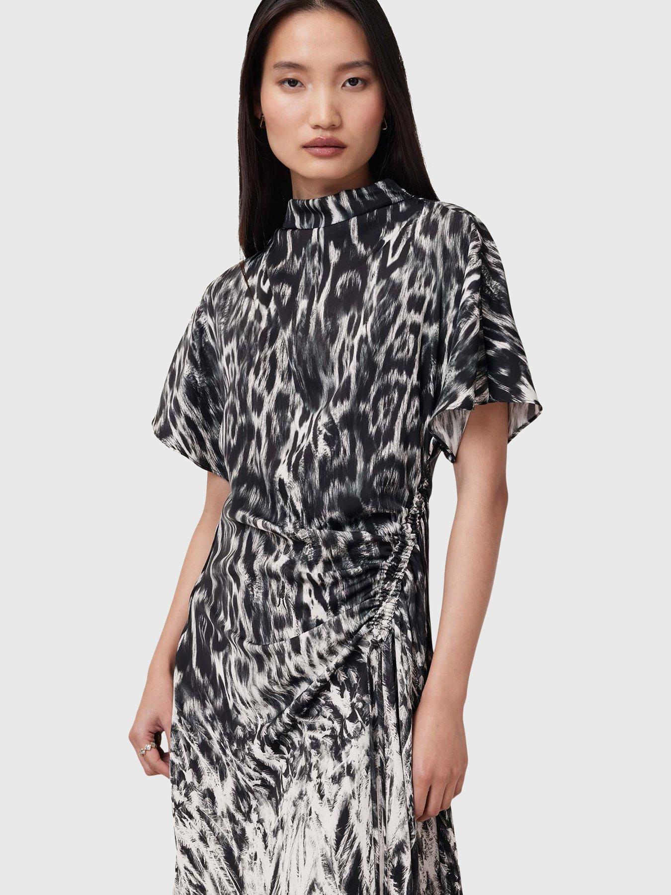 undefined Rosie Print Dress - Black