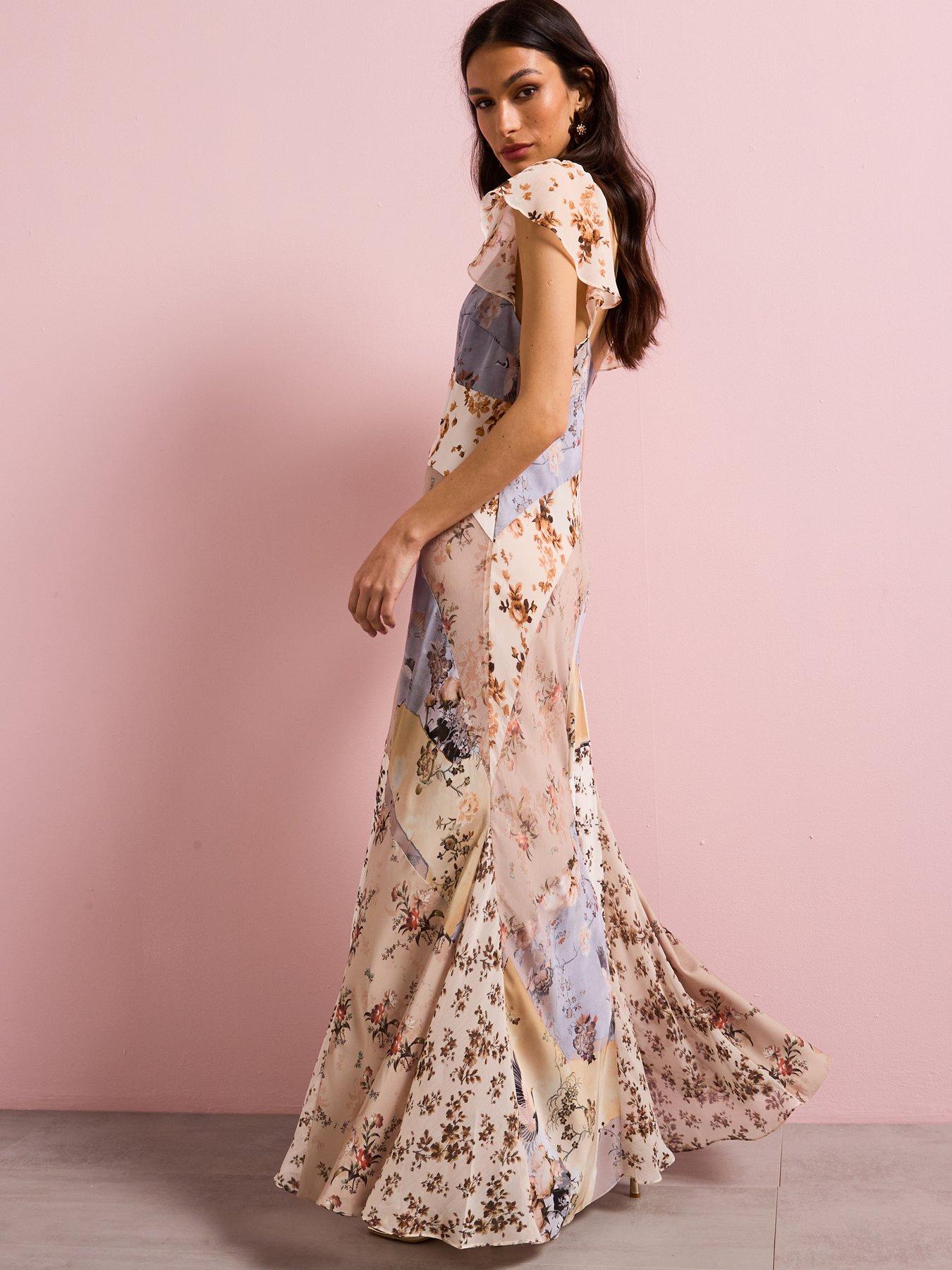 Image 1 of 6 of AllSaints Lala Dress - Brown