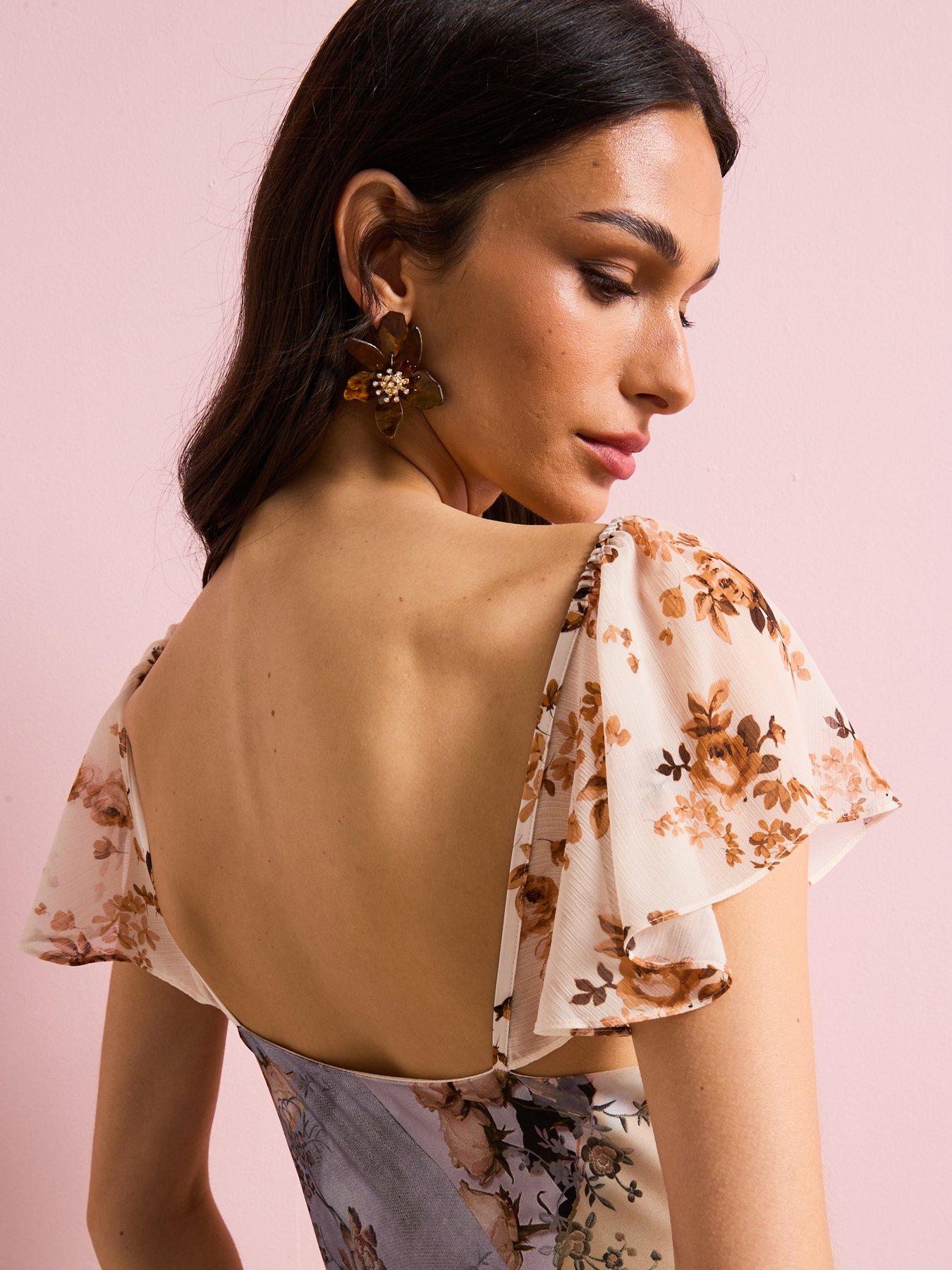 Image 4 of 6 of AllSaints Lala Dress - Brown