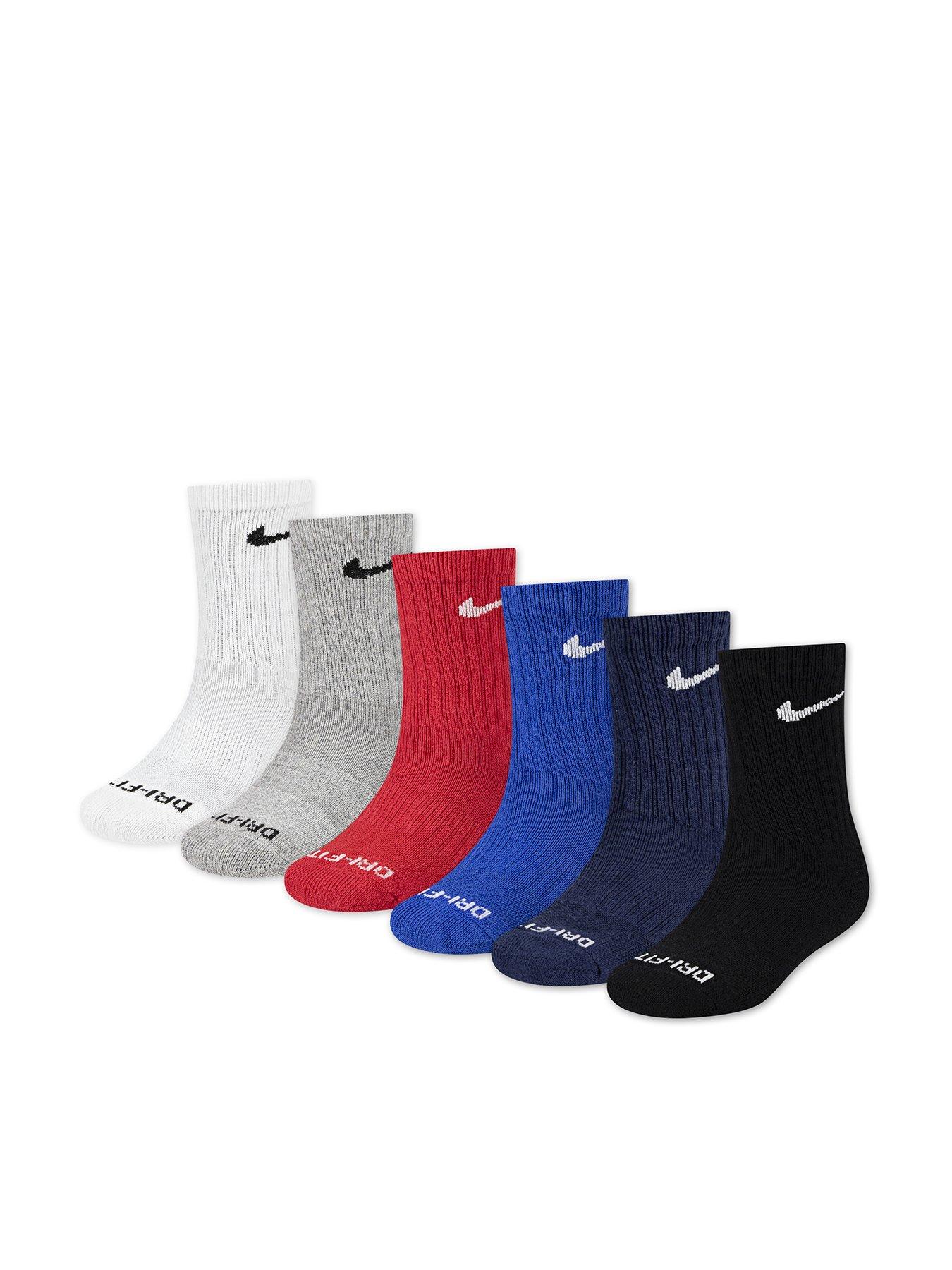 undefined Kids Performance Basic Crew Socks - Multi