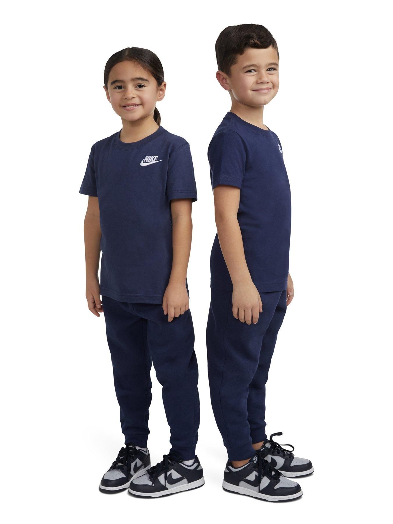 Image 2 of 5 of Nike Kids Unisex Embroidered Futura S/s T-shirt - Navy Blue