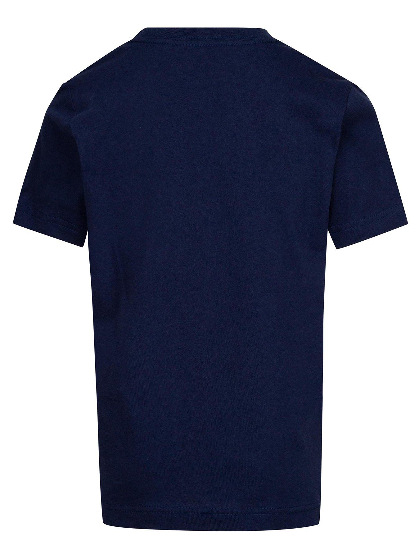 Image 3 of 5 of Nike Kids Unisex Embroidered Futura S/s T-shirt - Navy Blue
