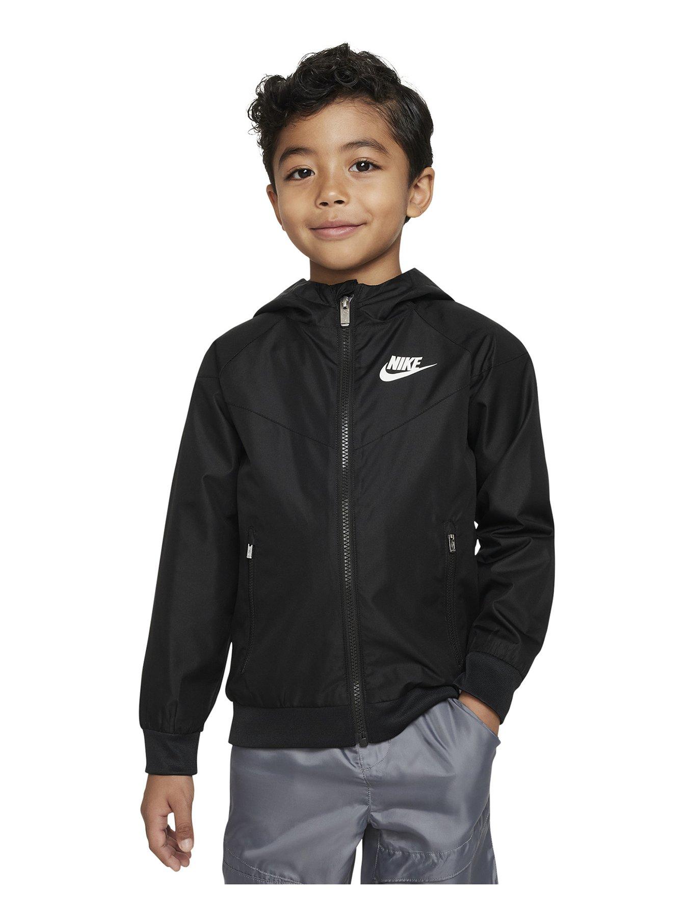 Athletic Jackets Nike Kids Running Jacket Black Nike City Utility