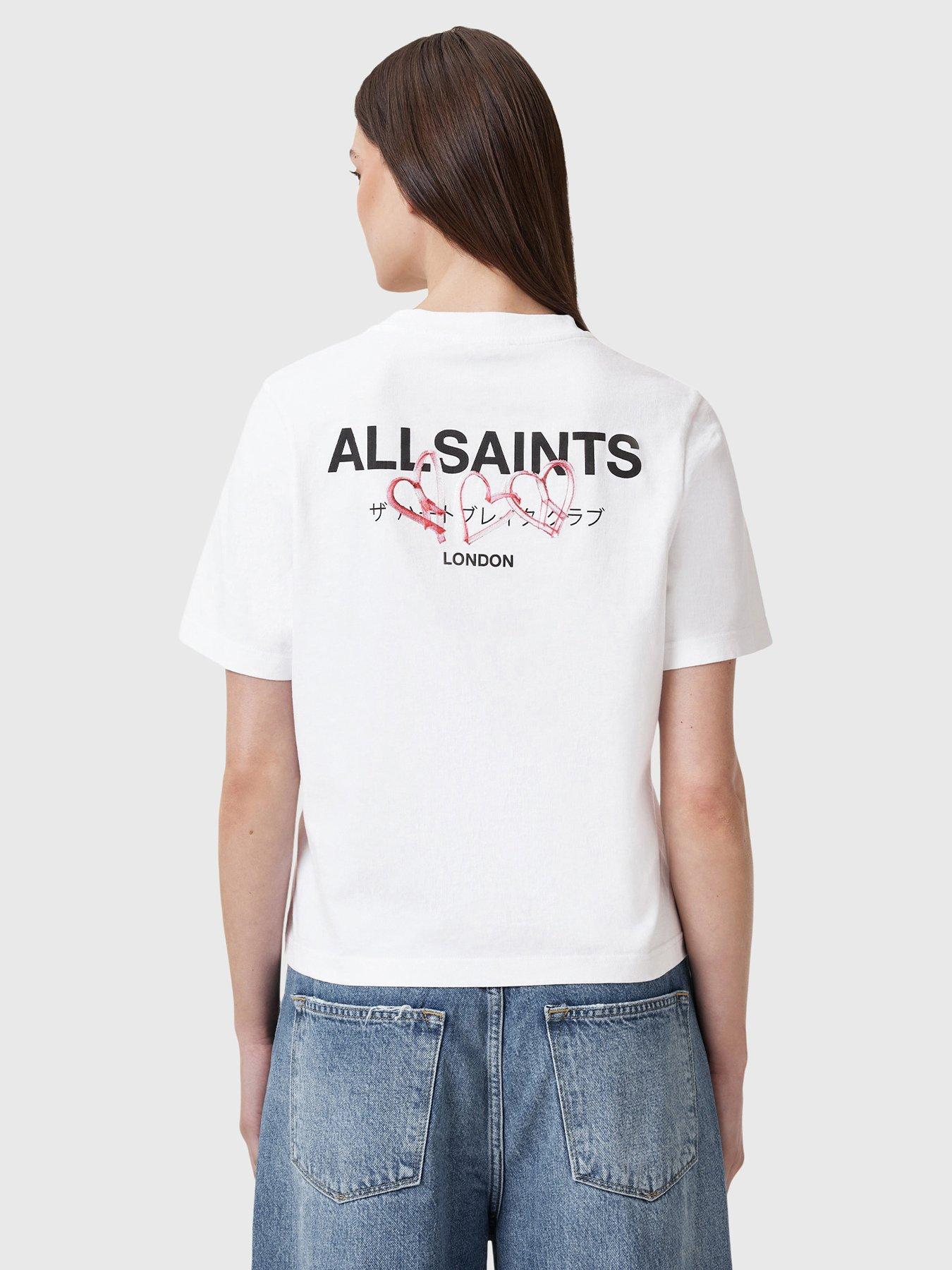 undefined Amore Lisa Boxy Crew Neck T-Shirt - White