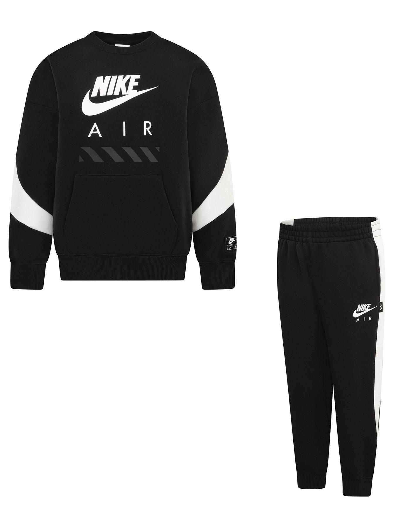 undefined Kids Unisex Nike Air Crew Tracksuit - Black