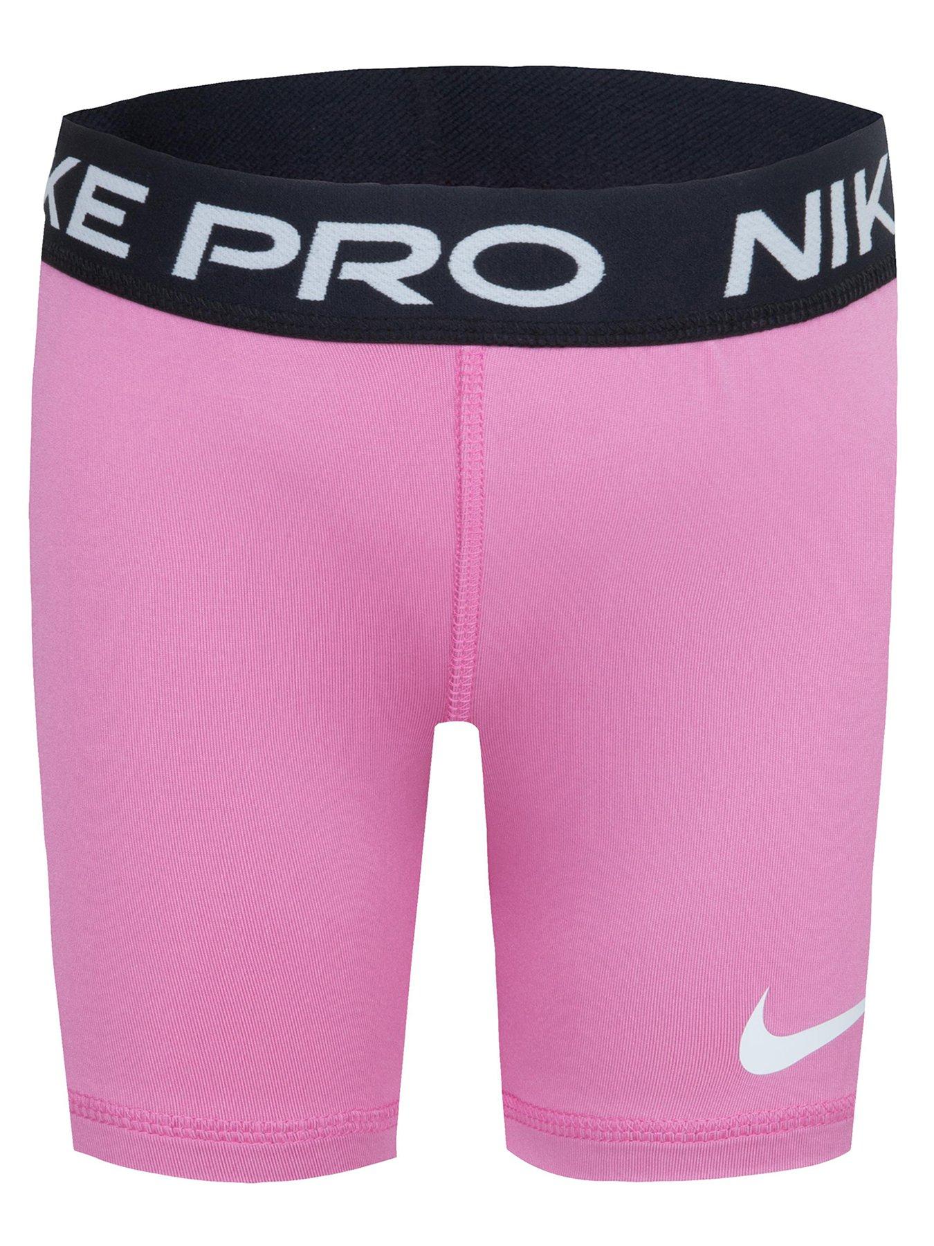 undefined Kids Girls Nike Pro Short - Pink