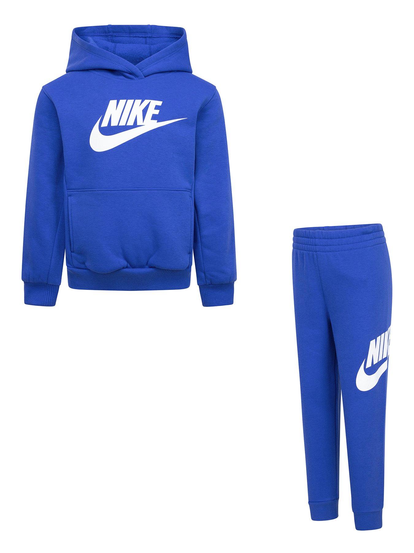 Image 1 of 4 of Nike Kids Unisex Club Fleece Jogger And Hoodie Set - Blue