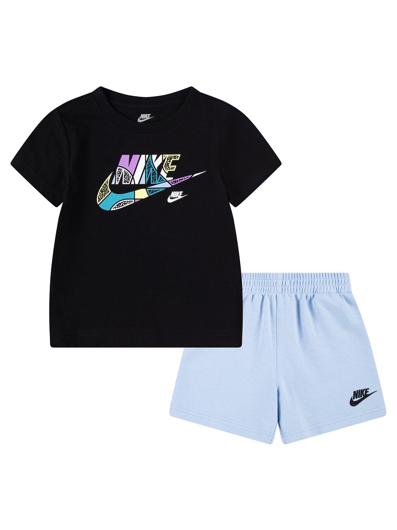 undefined Kids Boys S/s T-shirt And Short Set - Blue/black