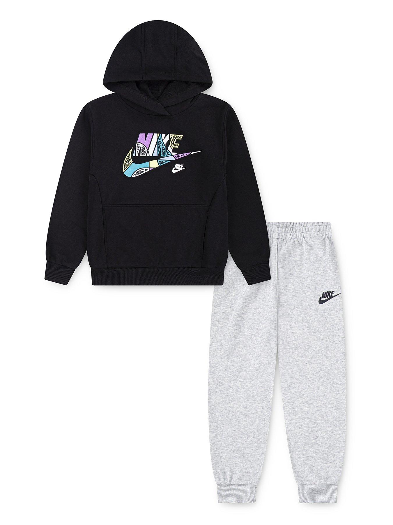 undefined Kids Boys Hoodie And Jogger Set - Black/grey