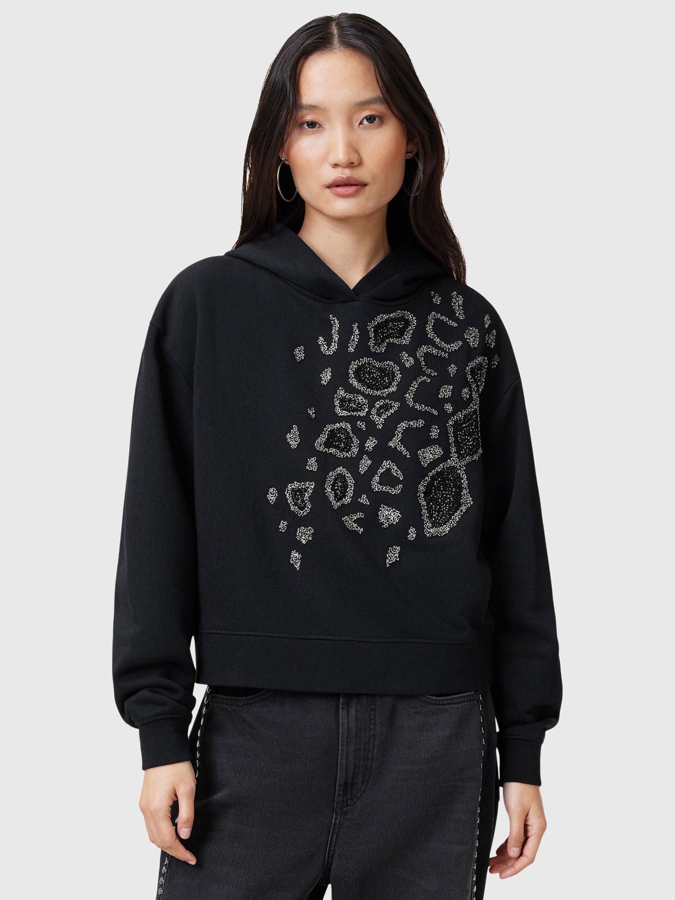 undefined Pippa Flow Embellished Hoodie - Black