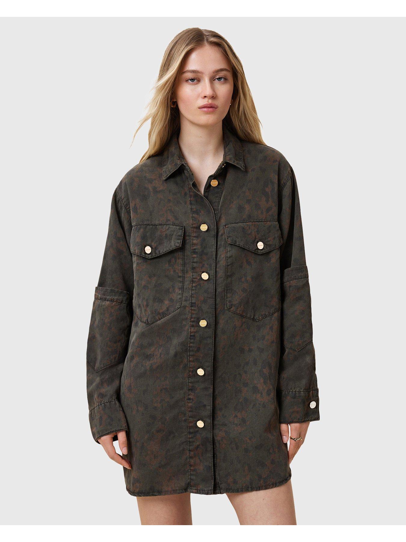 undefined Lily Shirt Dress - Green