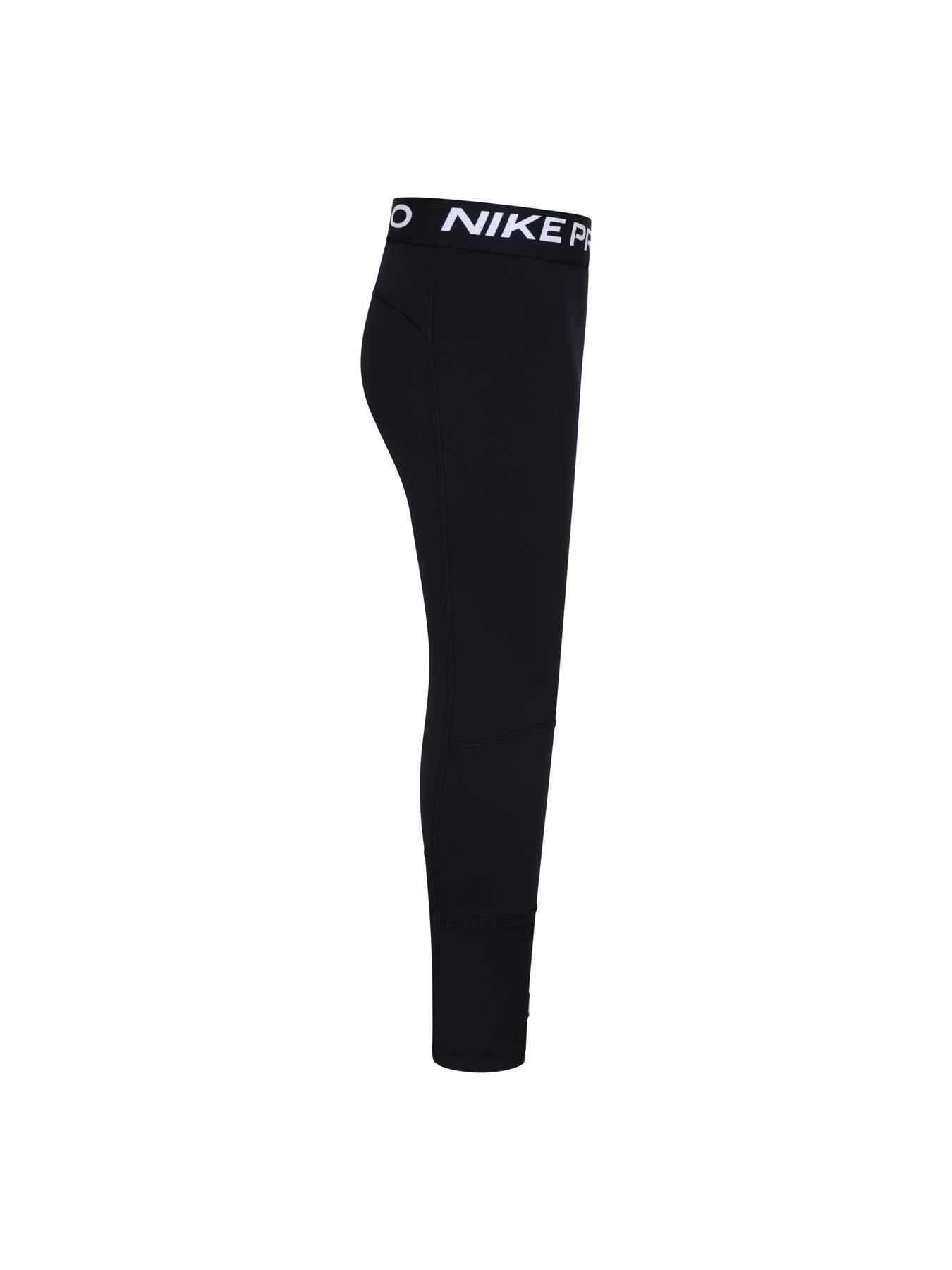 Image 4 of 4 of Nike Kids Girls Nike Pro Legging - Black