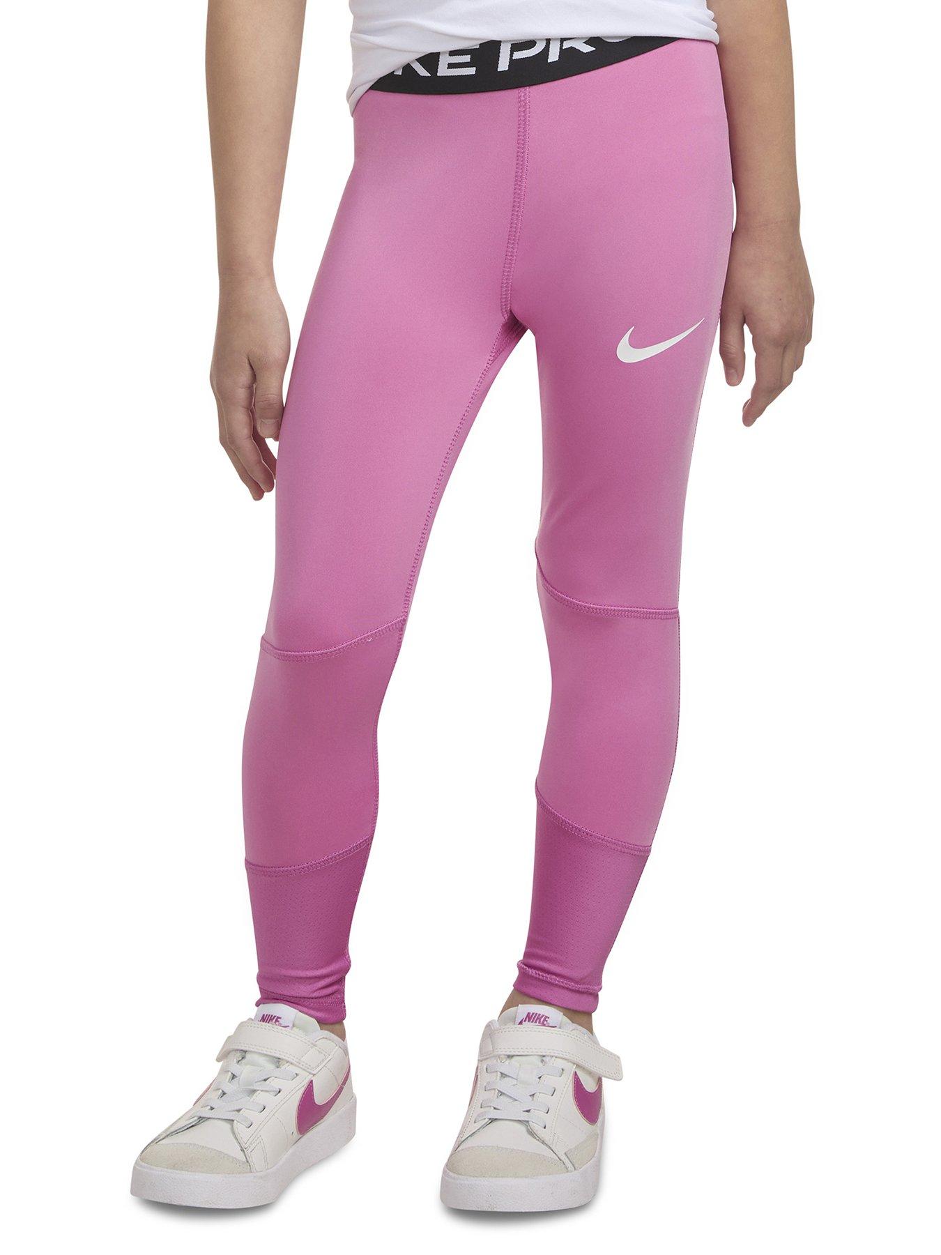Nike: Kids Girls Nike Pro Legging - Pink