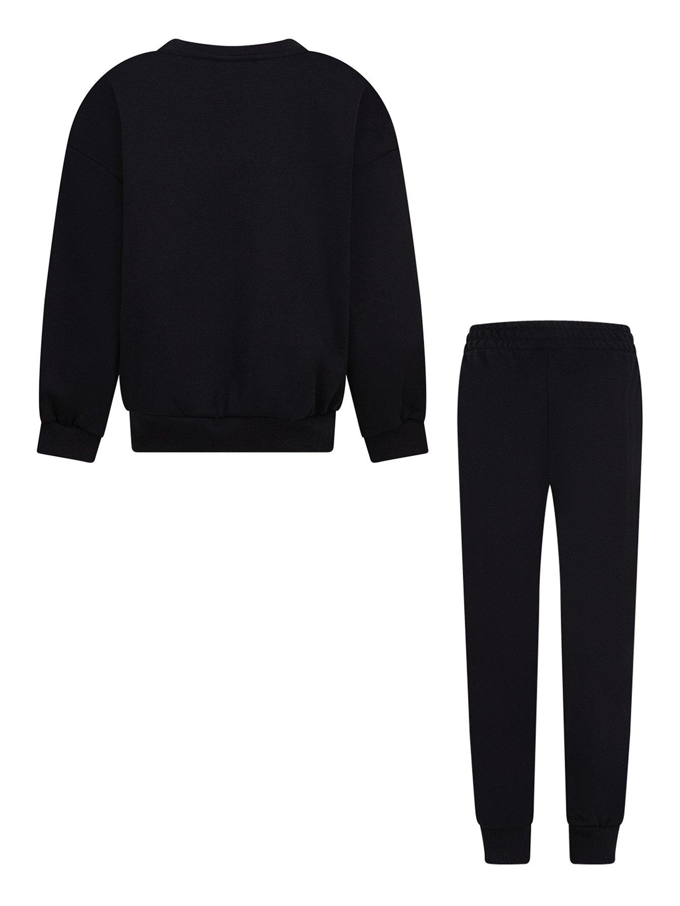 Image 2 of 5 of Nike Kids Unisex Essential Crew And Jogger Set - Black