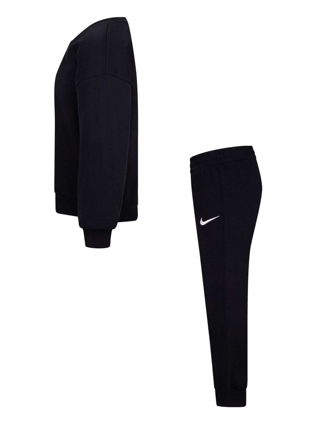 Image 3 of 5 of Nike Kids Unisex Essential Crew And Jogger Set - Black