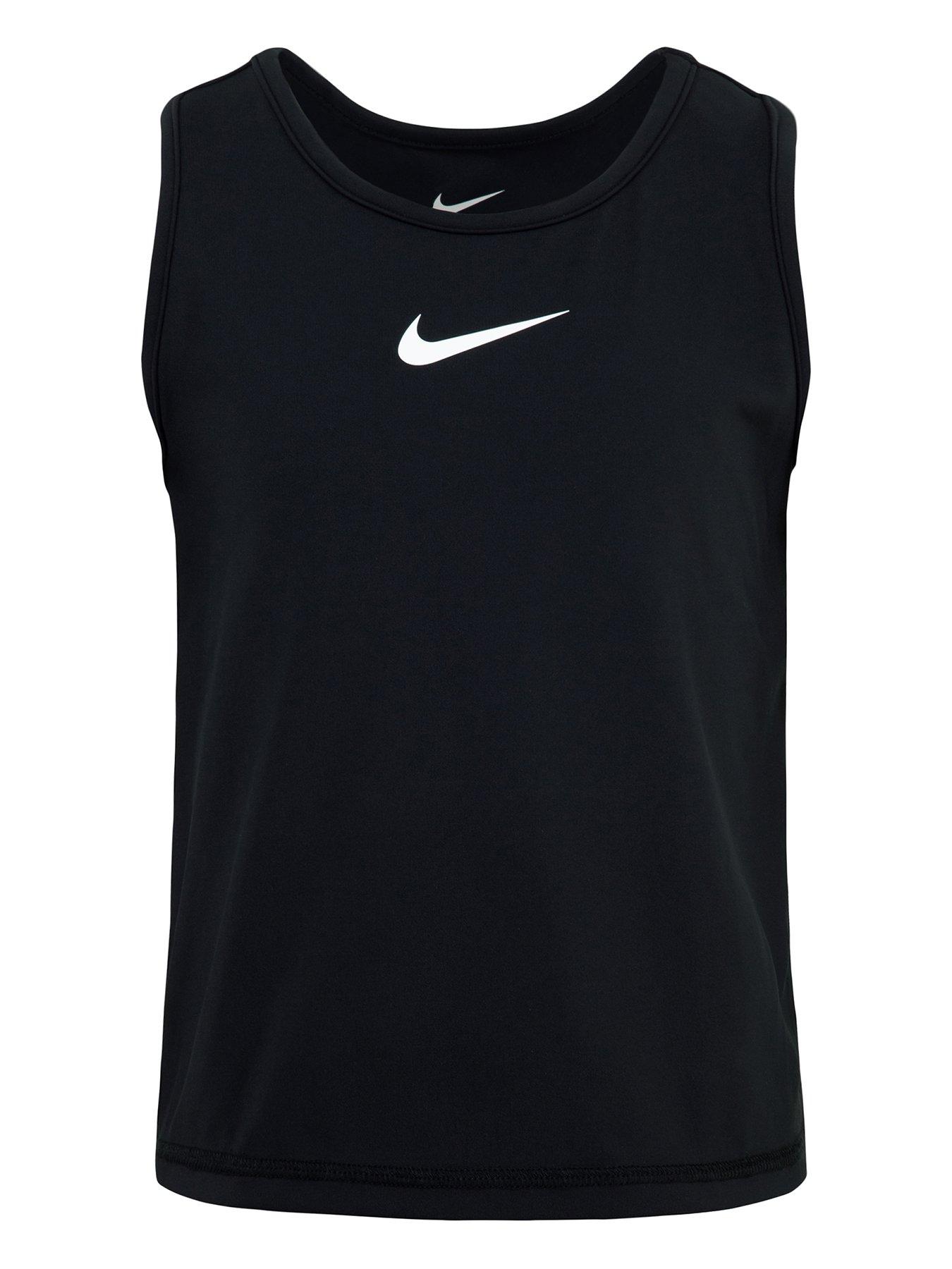 Image 1 of 4 of Nike Kids Girls Nike Pro Tank - Black
