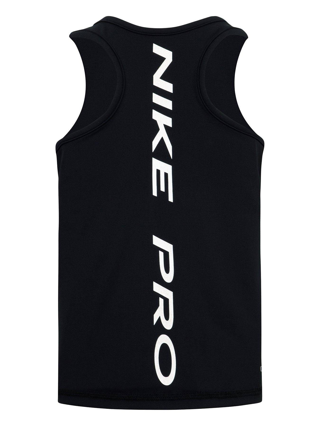 Image 2 of 4 of Nike Kids Girls Nike Pro Tank - Black