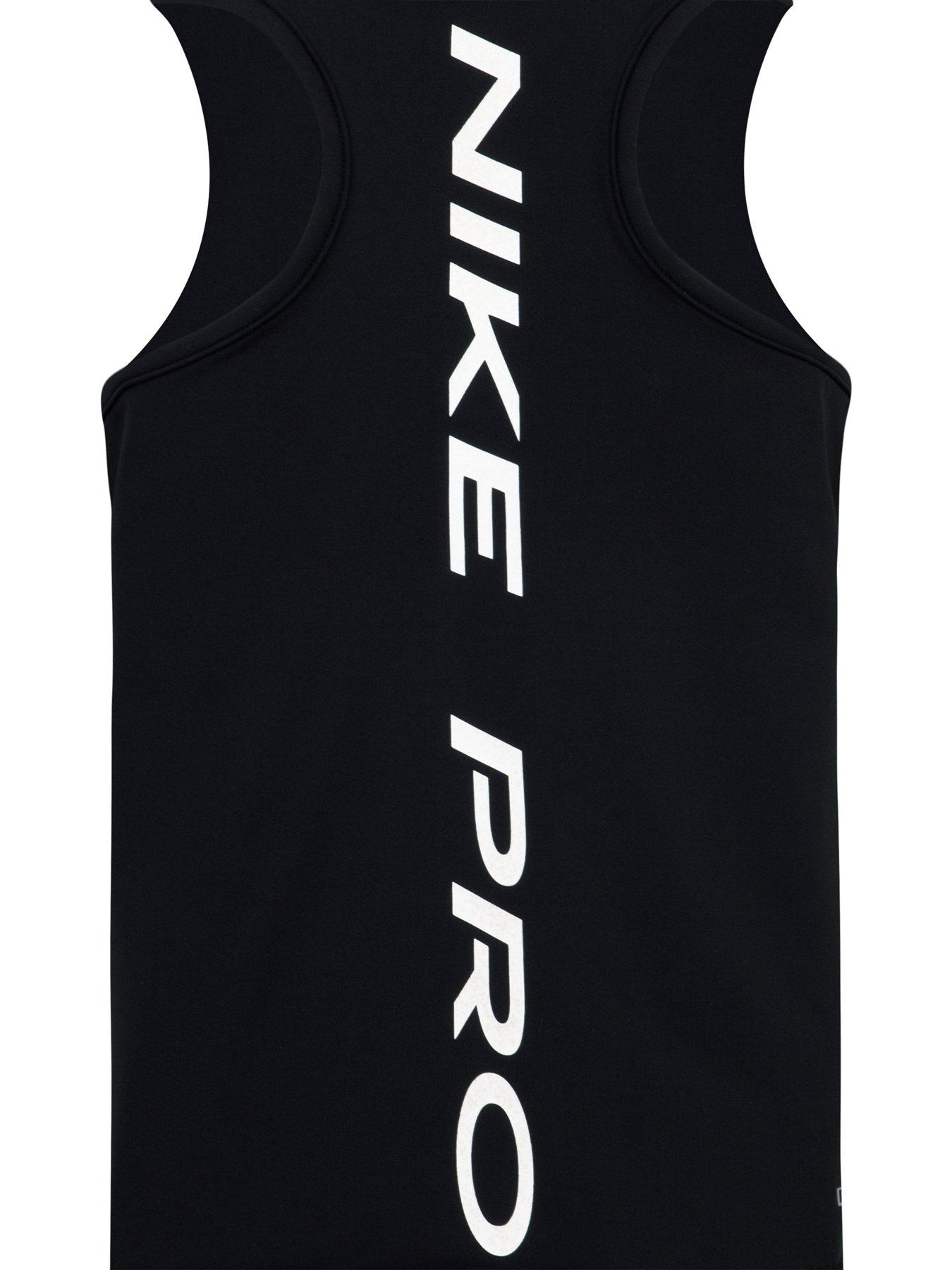 Image 4 of 4 of Nike Kids Girls Nike Pro Tank - Black