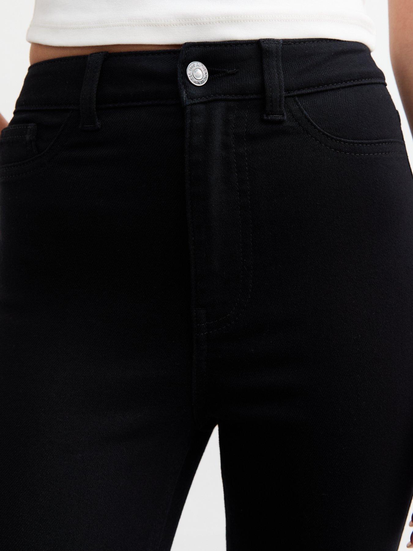 Image 5 of 6 of New Look Stay High Waist Hallie Super Skinny Jeans - Black