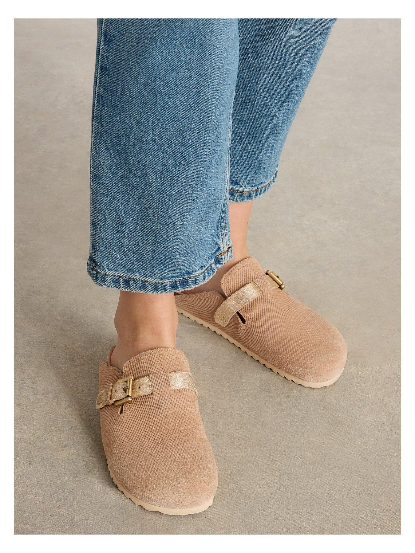 Image 4 of 5 of White Stuff Myrtle Slip On Footbed - Beige