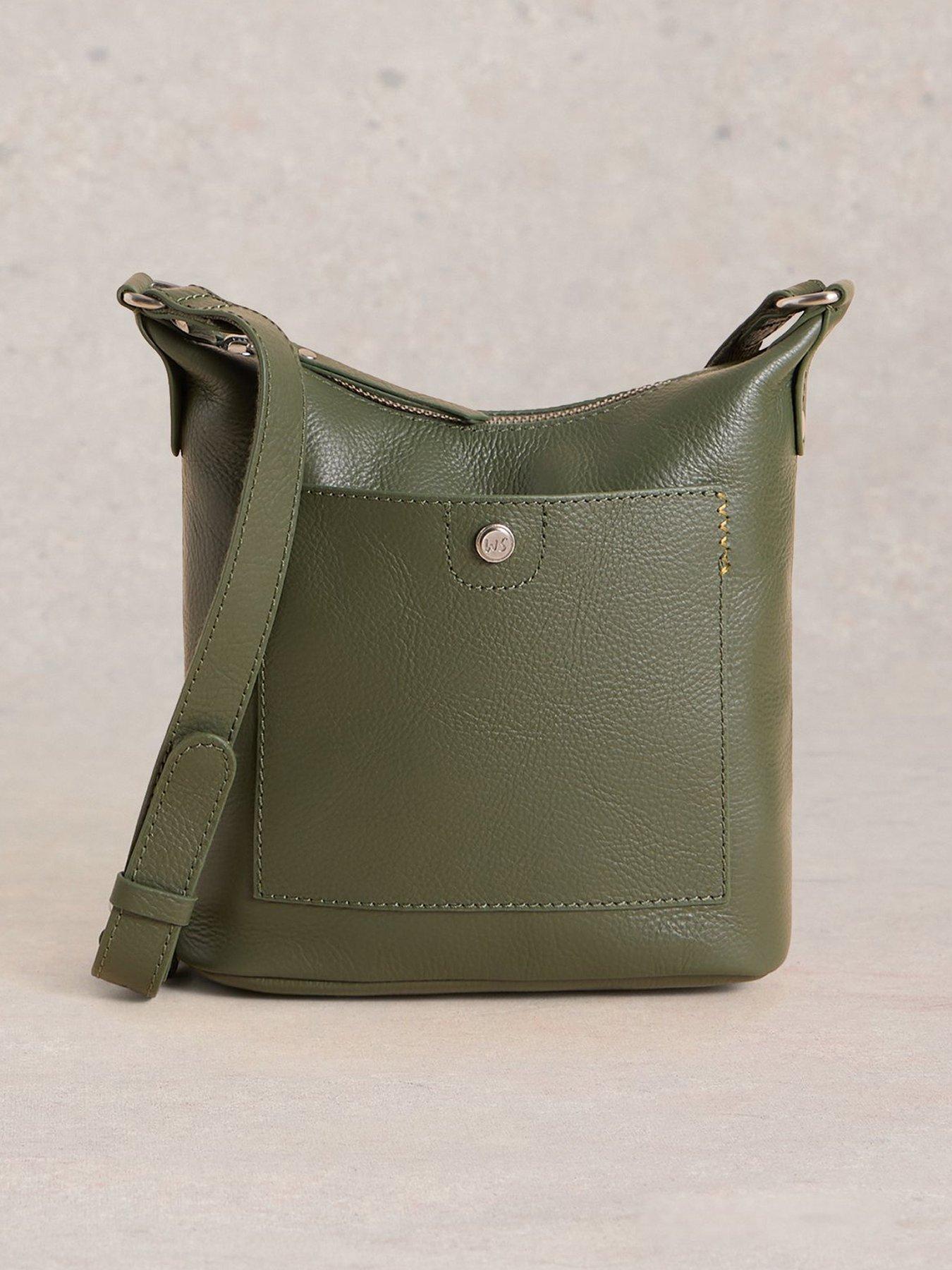 Image 1 of 5 of White Stuff Mini Fern Leather Crossbody