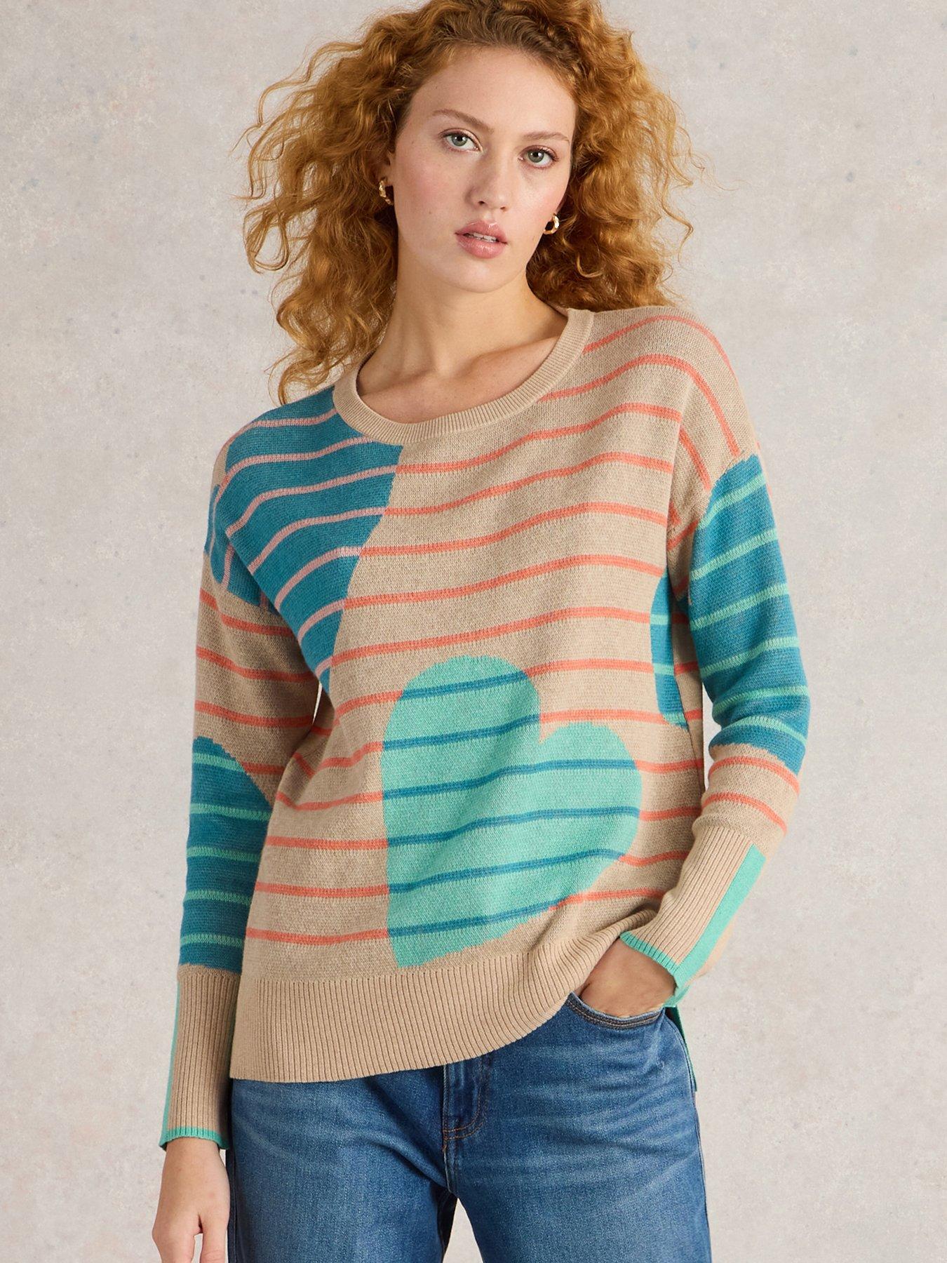 undefined Olive Heart Jumper - Beige