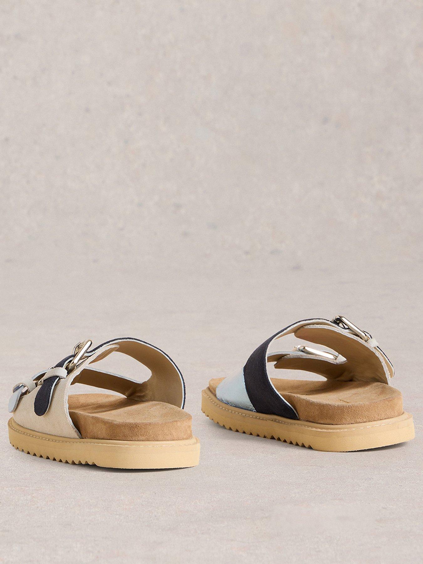 Image 3 of 4 of White Stuff Patty Footbed Sandal - Blue