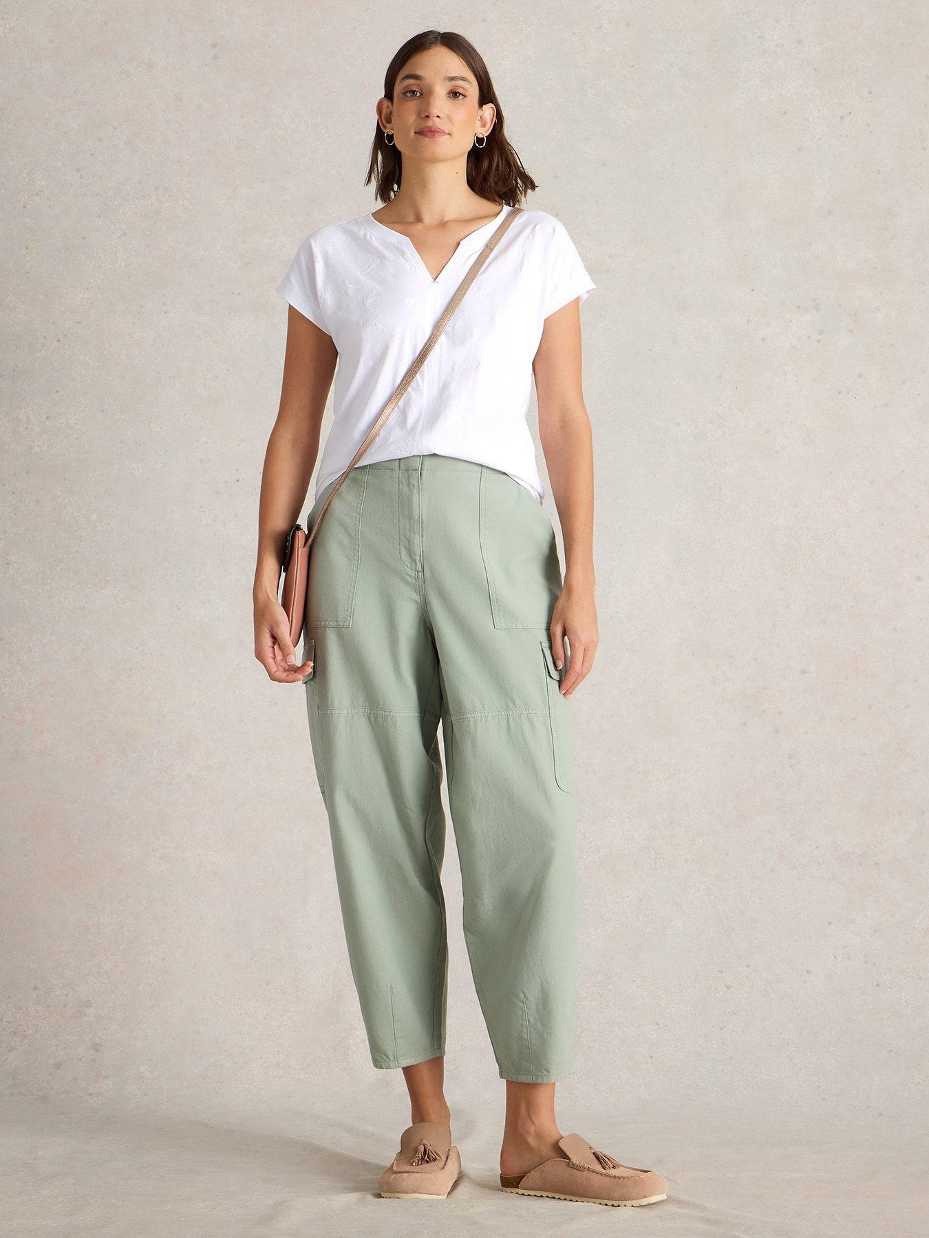  image of white-stuff-nelly-notch-embroidered-tee-white