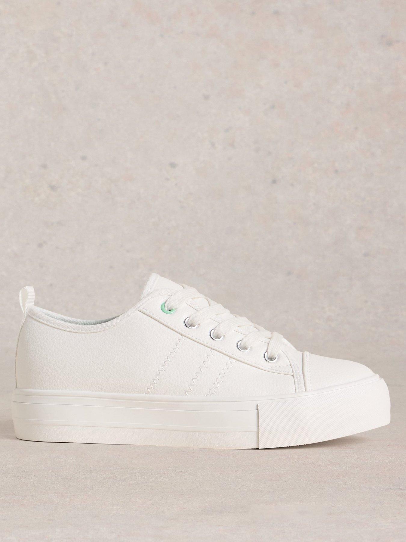 undefined Pippa Flatform Trainer - White