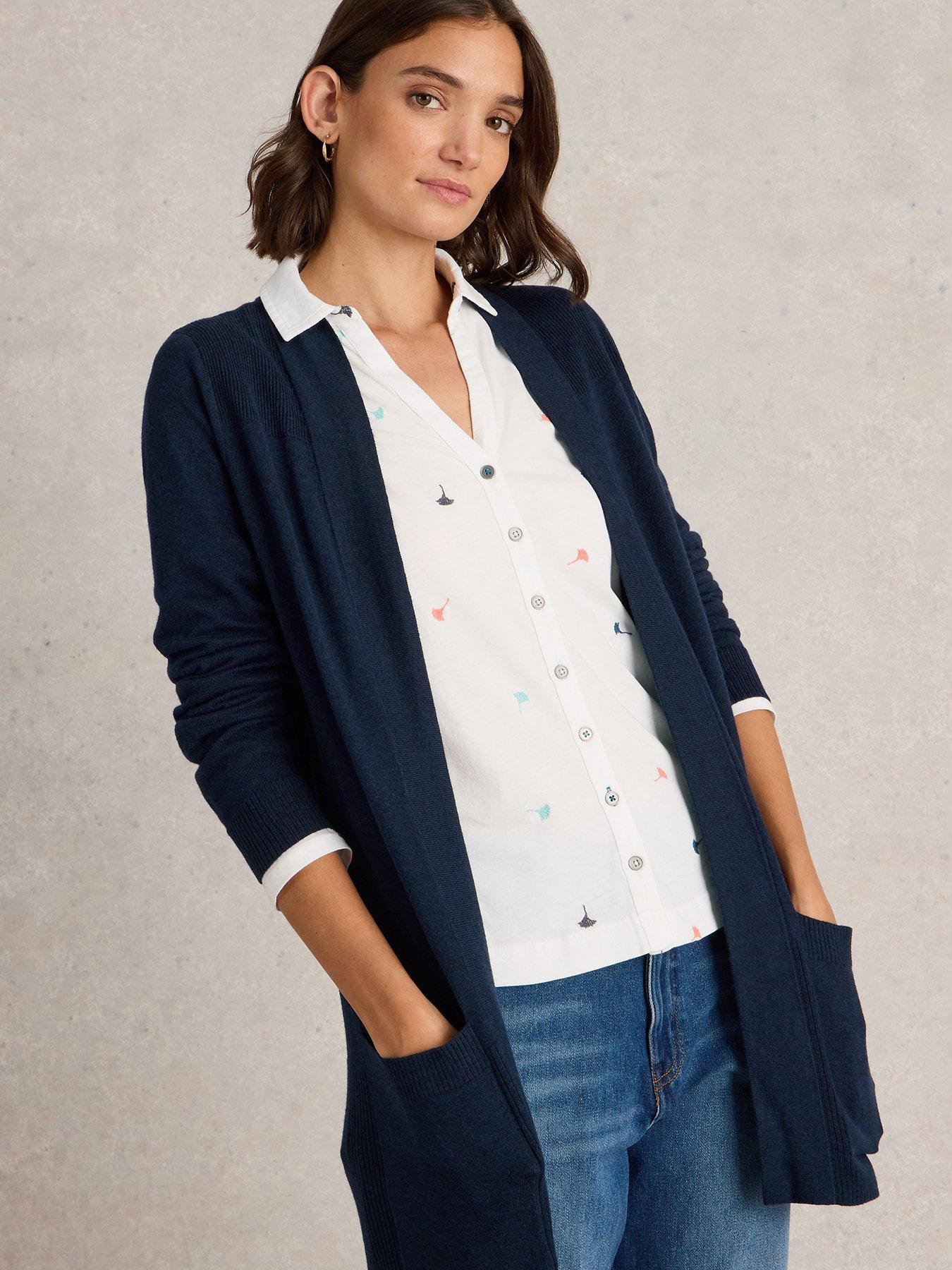 undefined Tanya Longline Cardi - Navy
