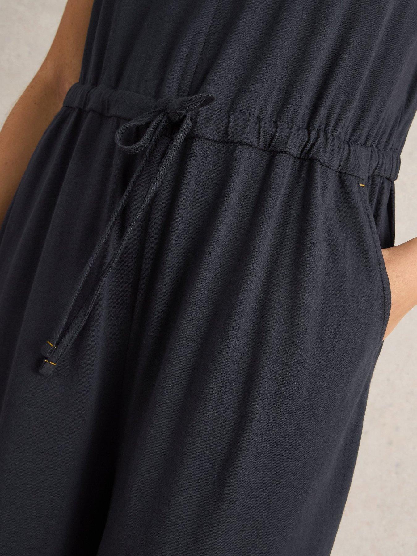 Image 4 of 6 of White Stuff Jasmine Jersey Jumpsuit - Grey