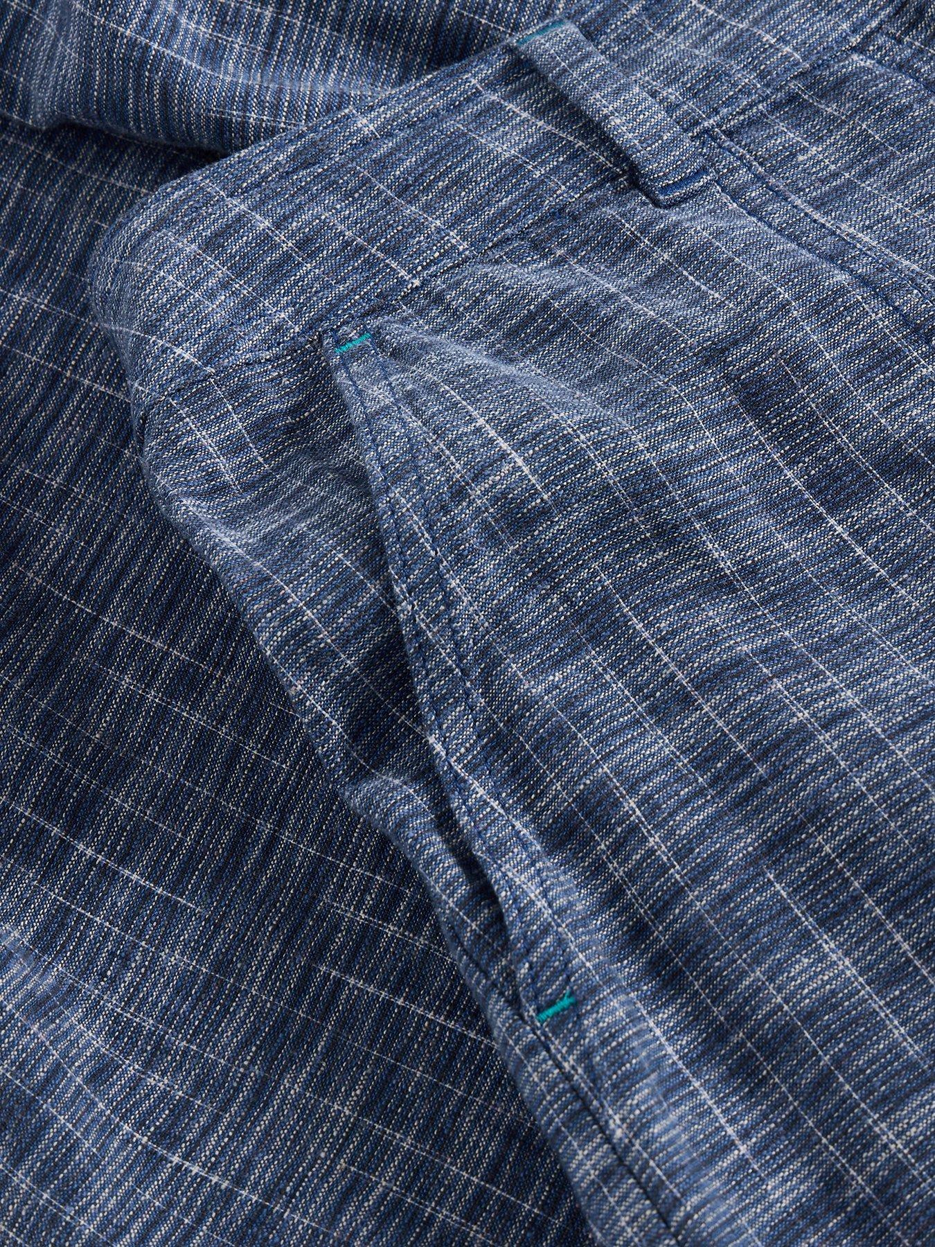 Image 6 of 6 of White Stuff Roxy Linen Blend Culotte - Blue