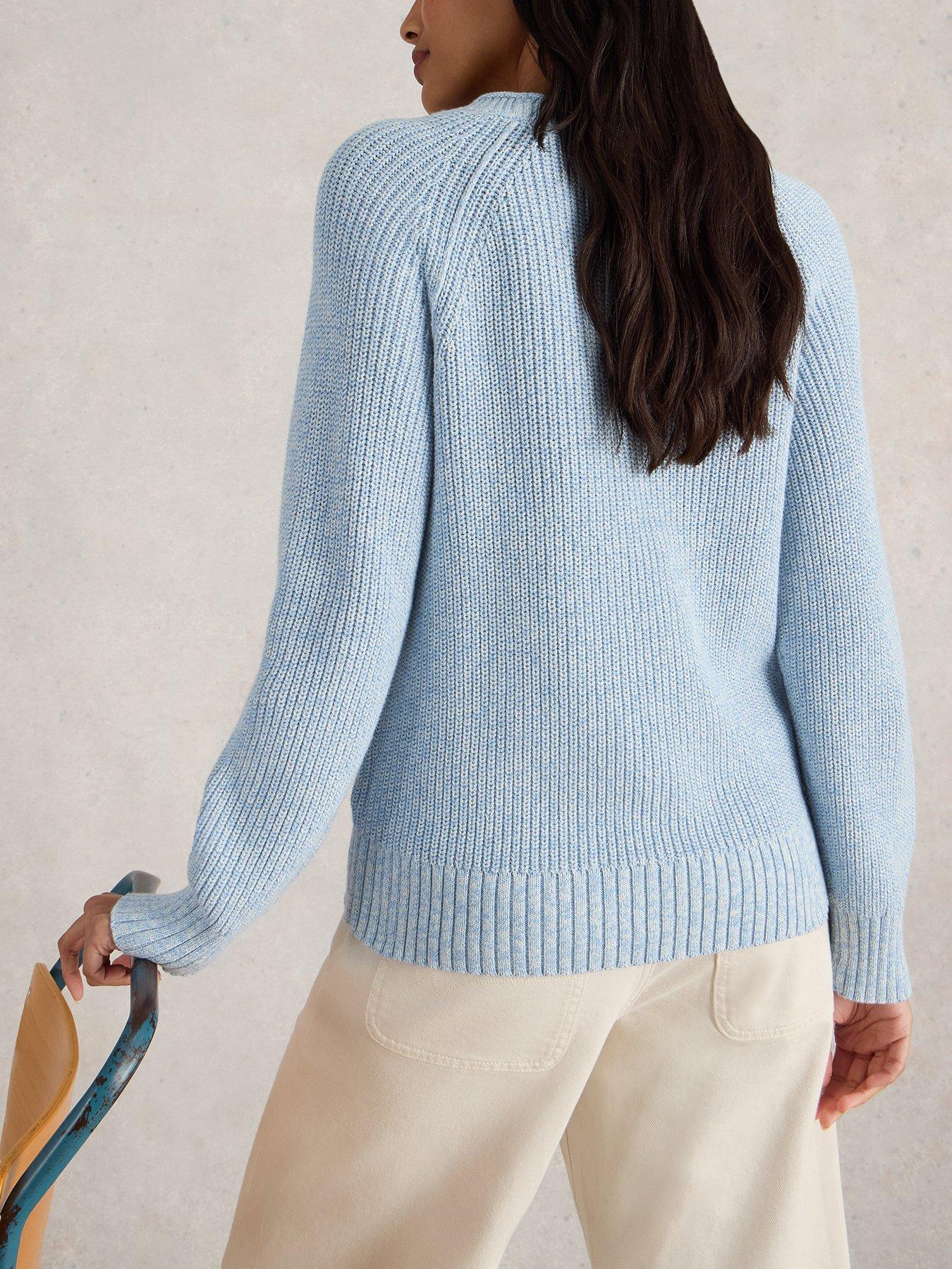 Image 2 of 6 of White Stuff Bailey Cotton Jumper - Blue