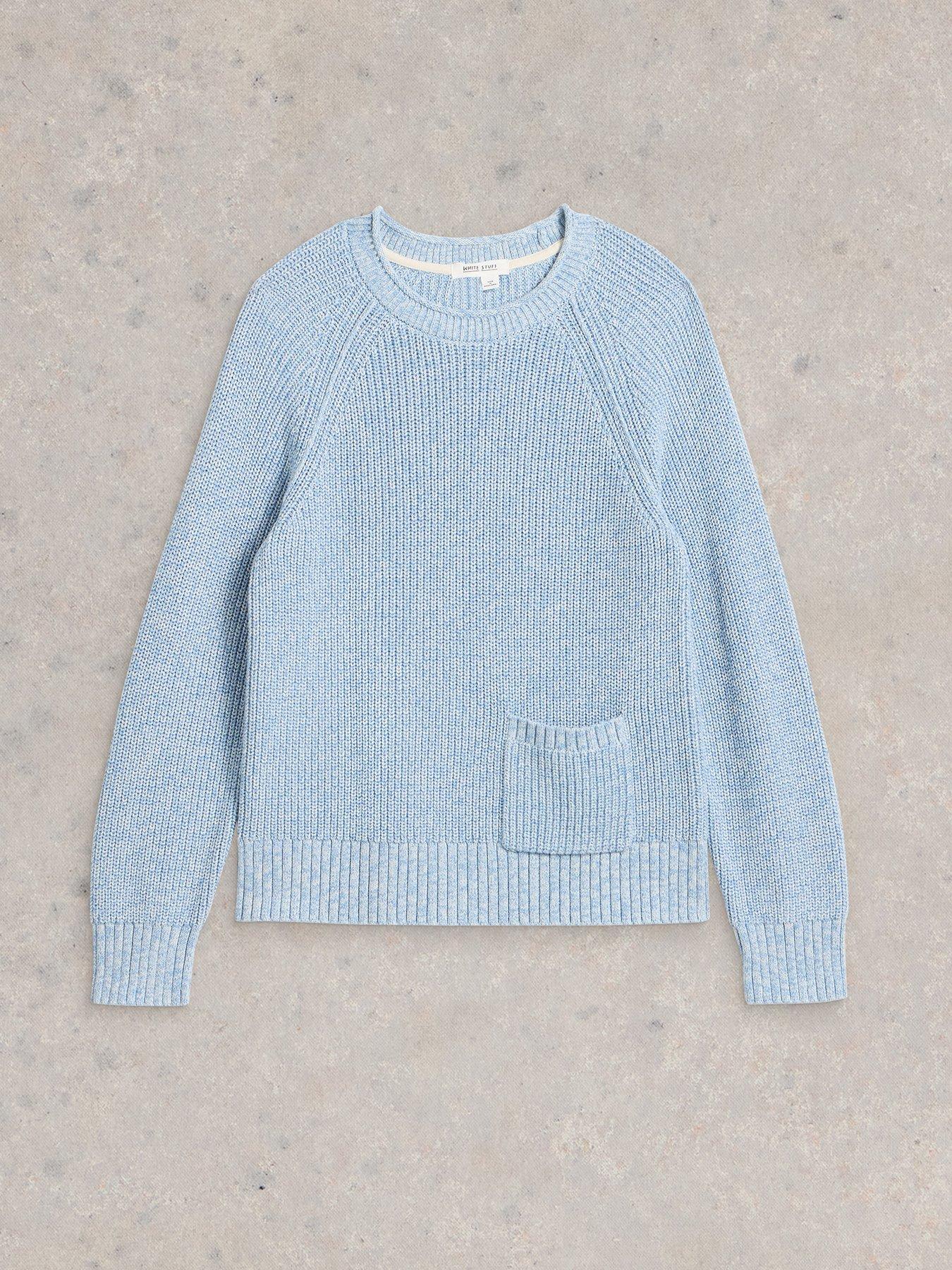 Image 5 of 6 of White Stuff Bailey Cotton Jumper - Blue