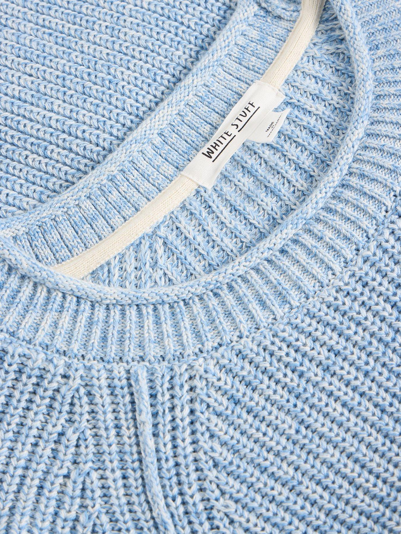 Image 6 of 6 of White Stuff Bailey Cotton Jumper - Blue