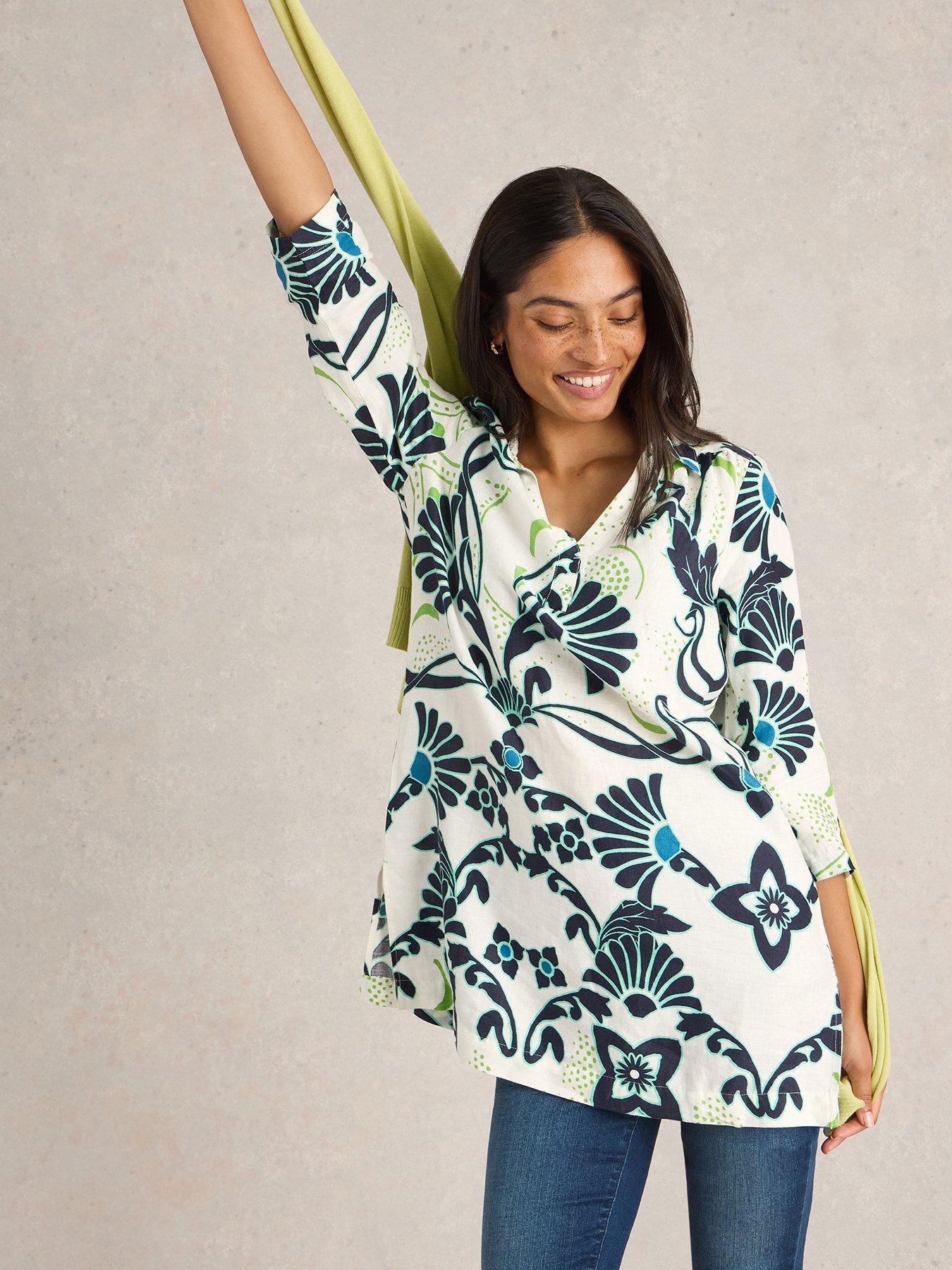 undefined Blake Linen Tunic - Ivory