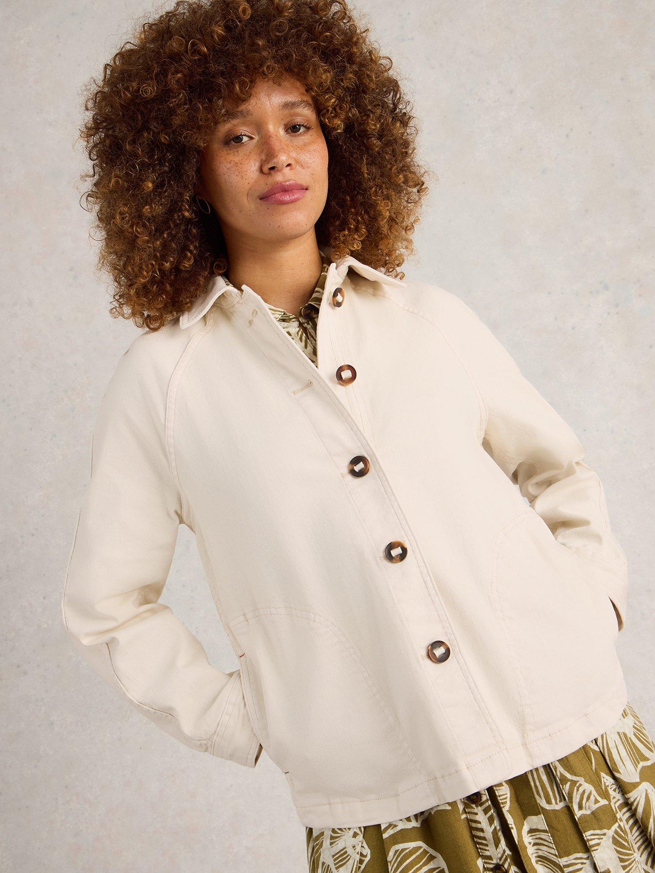 undefined Eden Denim Jacket - Beige
