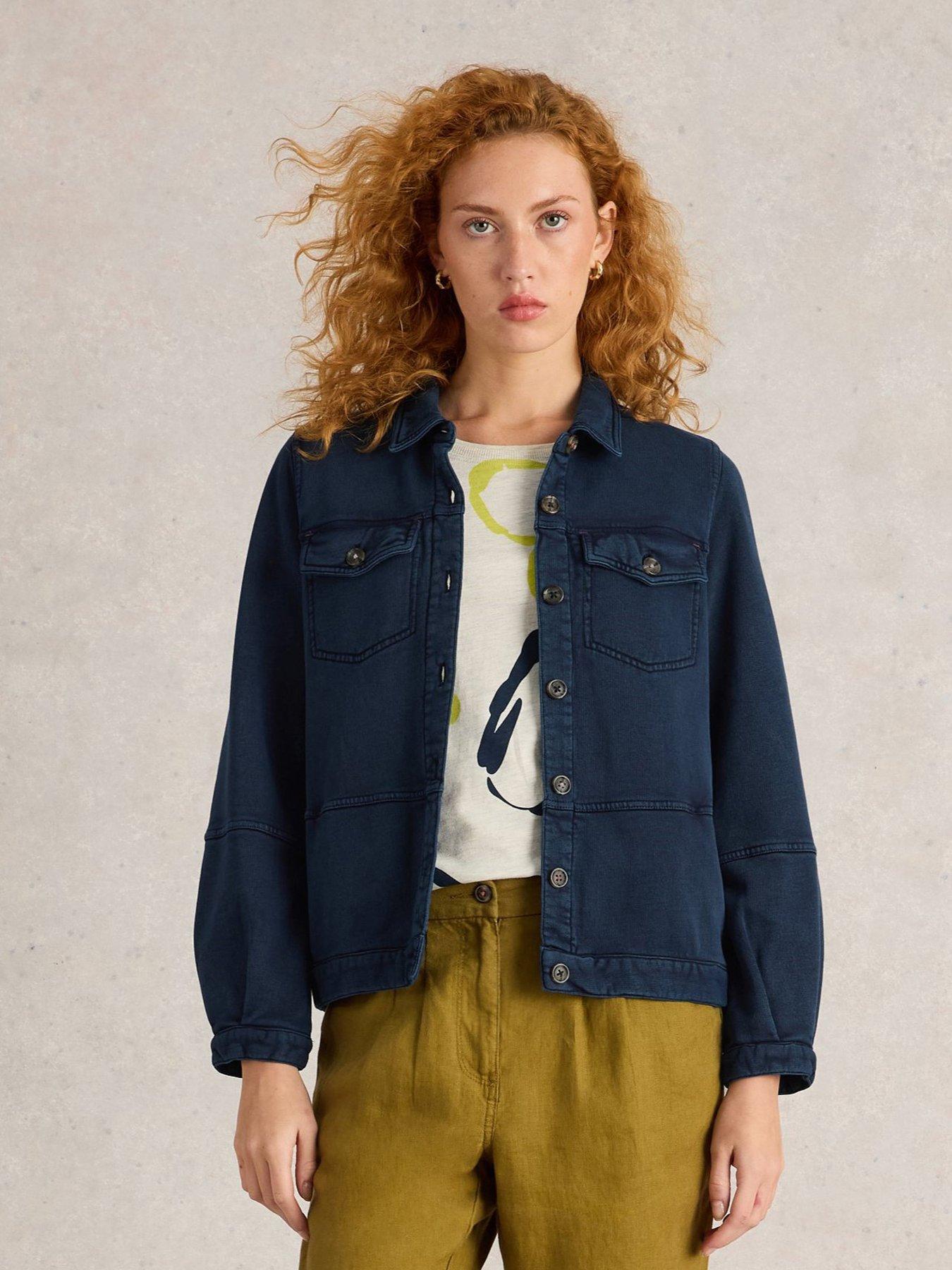 undefined Camille Jersey Jacket - Blue