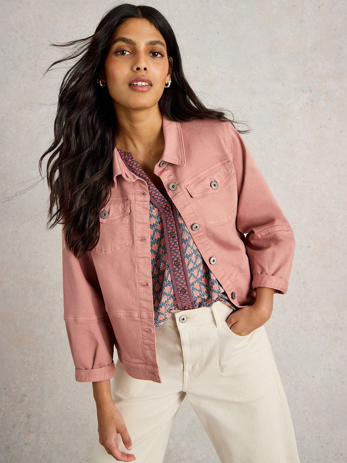 undefined Camille Denim Jacket - Pink