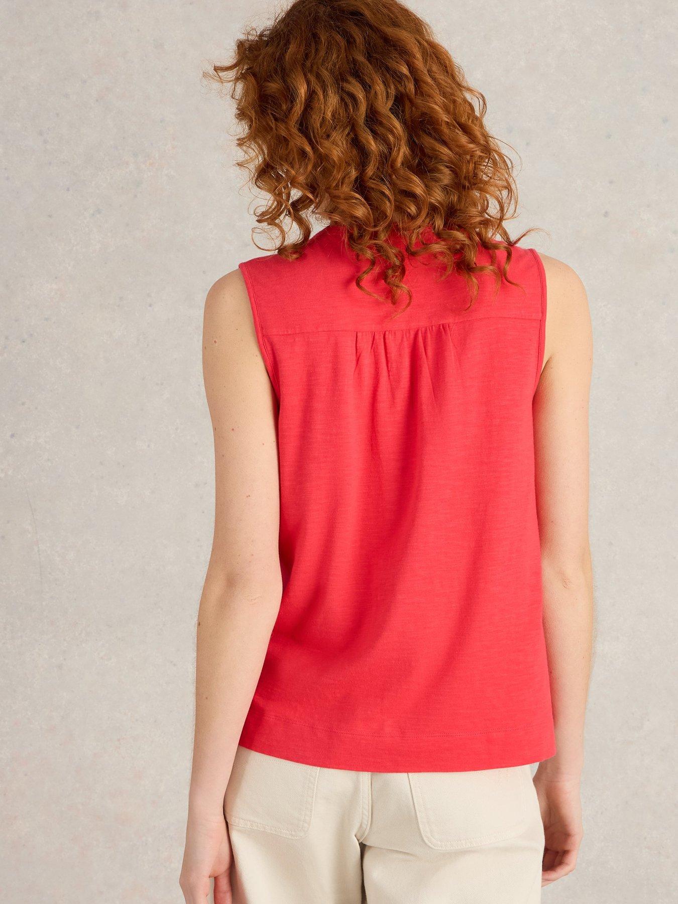 Image 2 of 6 of White Stuff Delilah Button Top - Pink