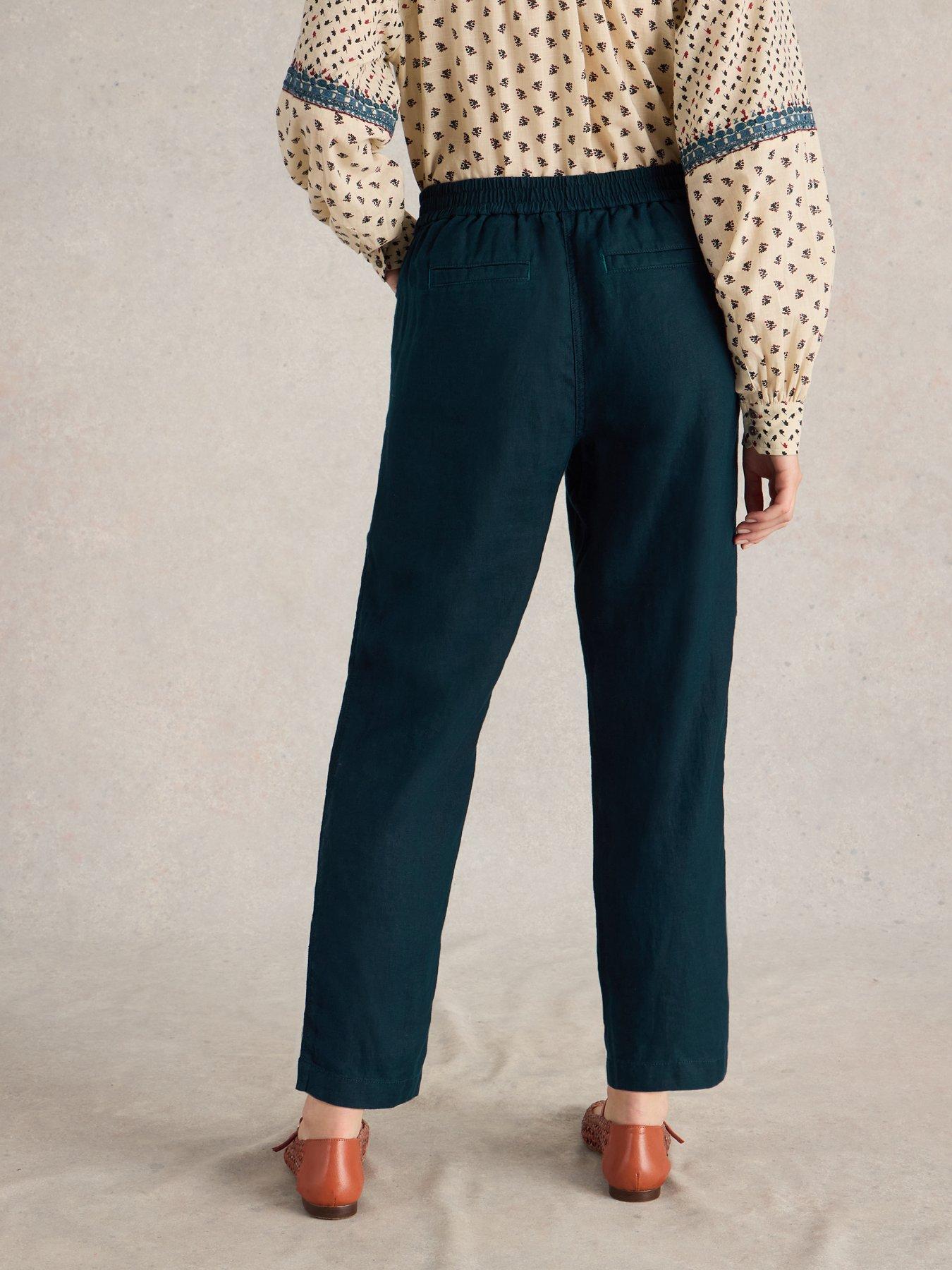 Image 2 of 6 of White Stuff Rowena Linen Trouser - Navy