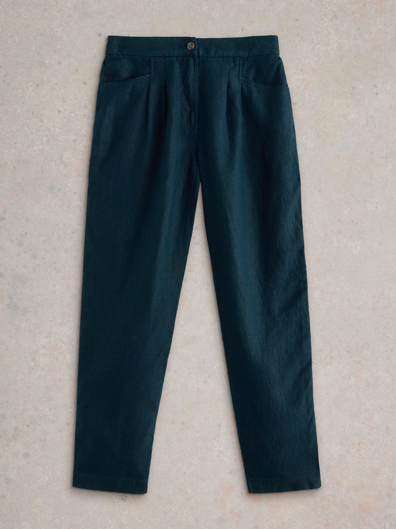Image 5 of 6 of White Stuff Rowena Linen Trouser - Navy