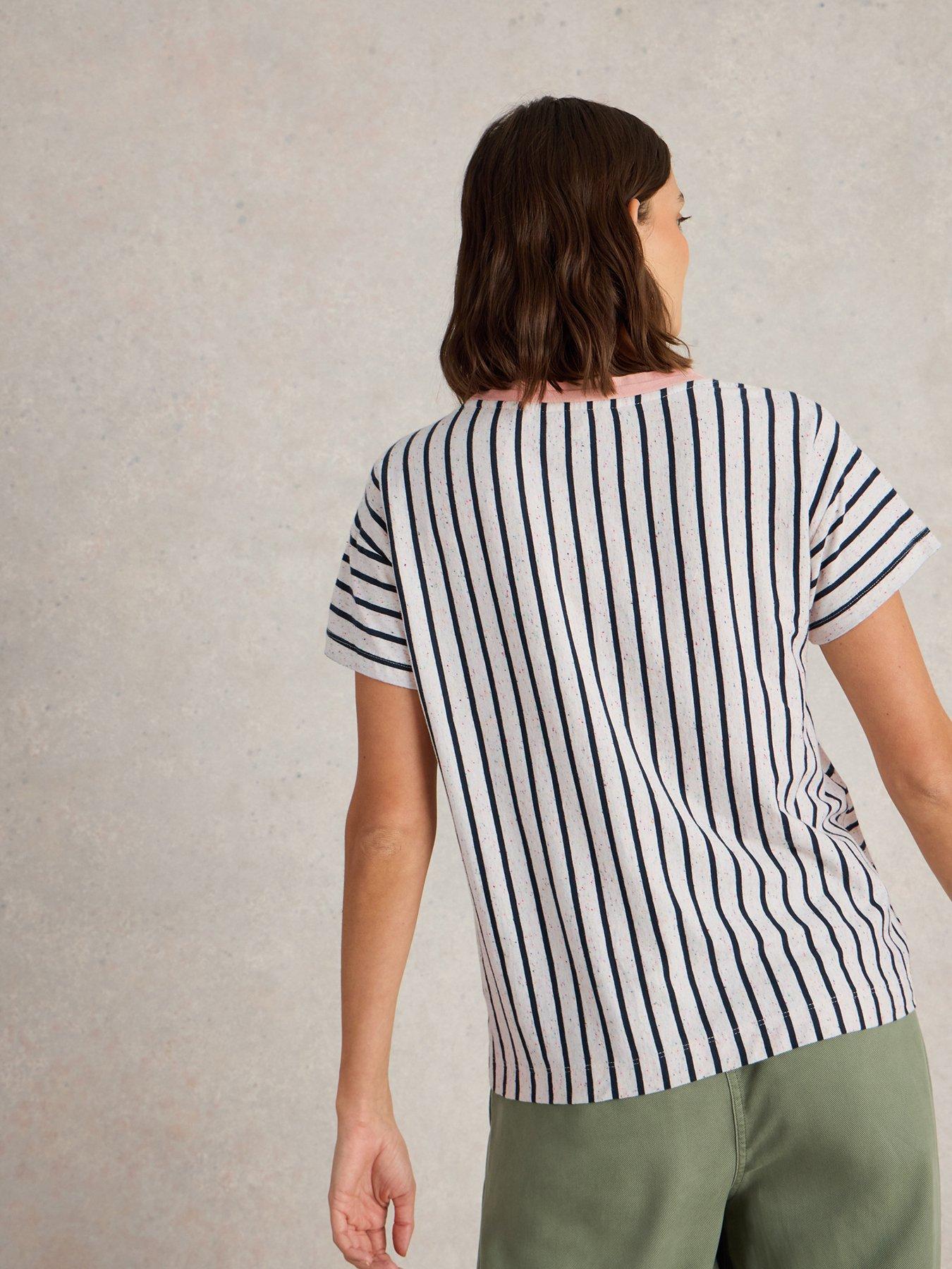 Image 2 of 6 of White Stuff Dani Tee - Navy