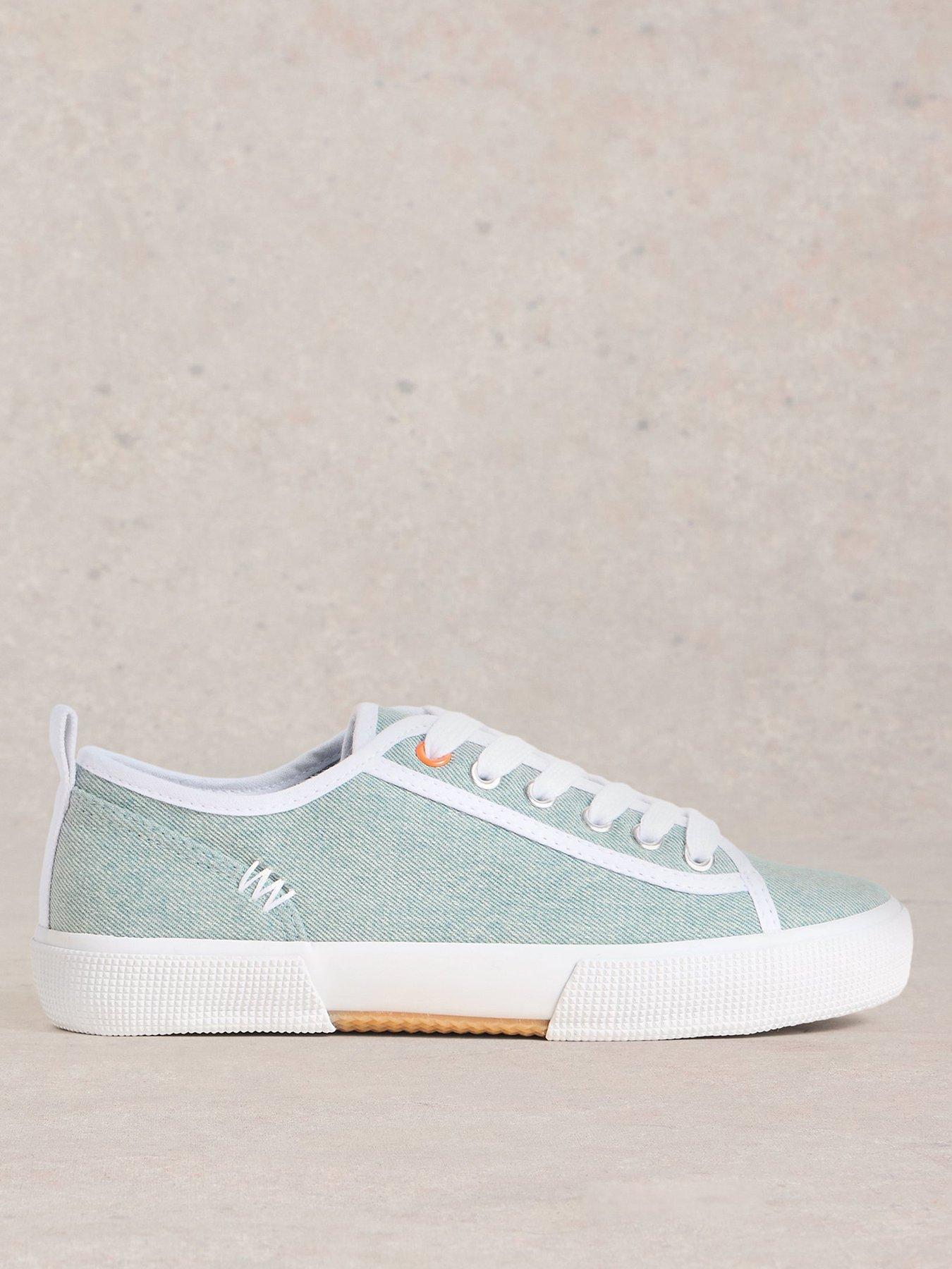 undefined Pippa Canvas Lace Up Trainer - Blue
