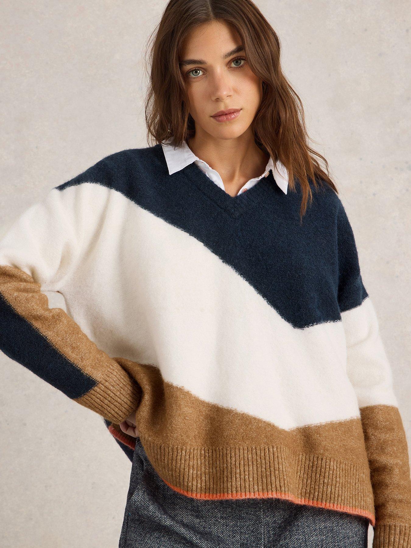 undefined Cerie Chevron Jumper - Beige