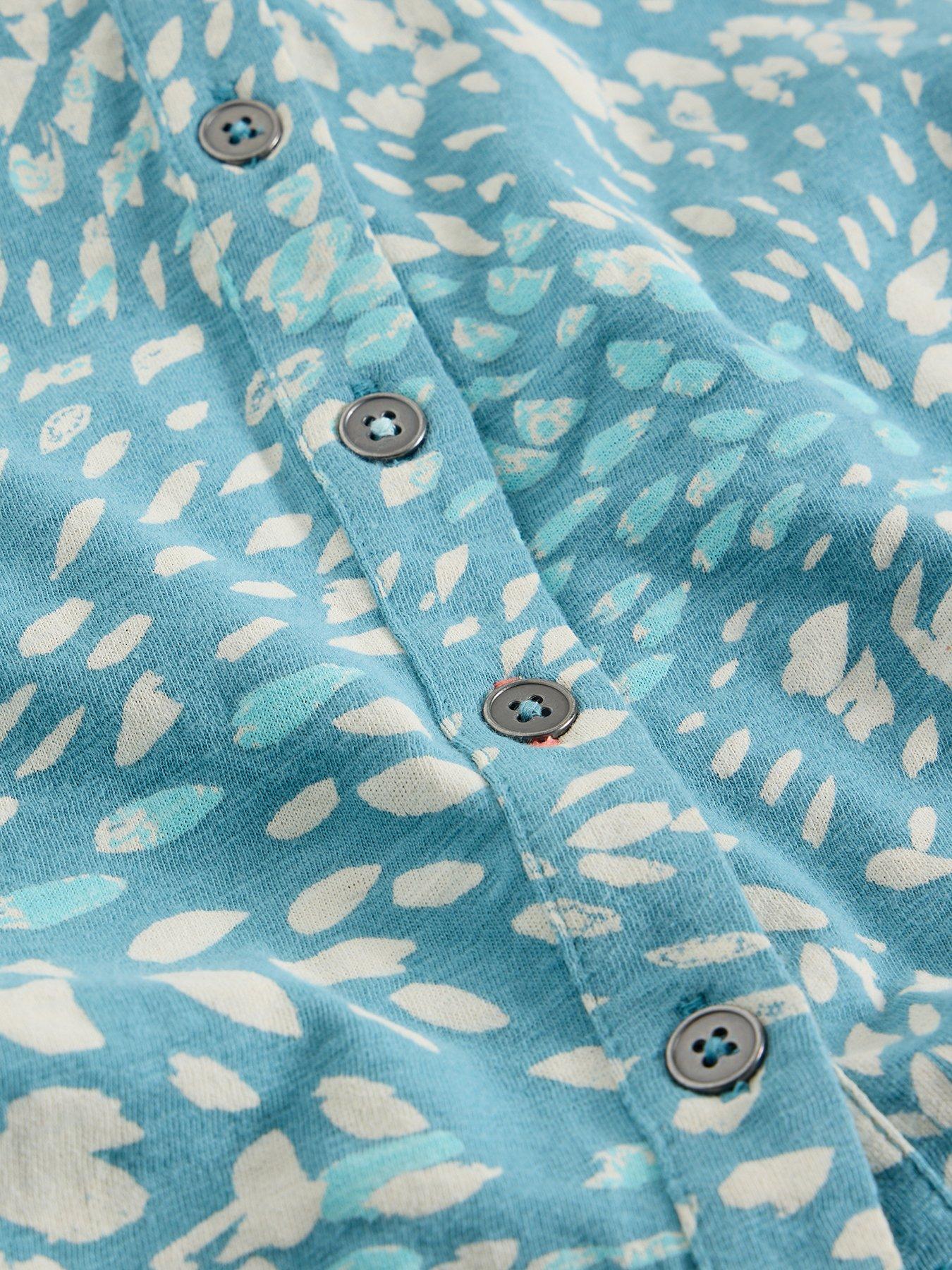 Image 6 of 6 of White Stuff Annie Short Sleeve Jersey Shirt - Blue