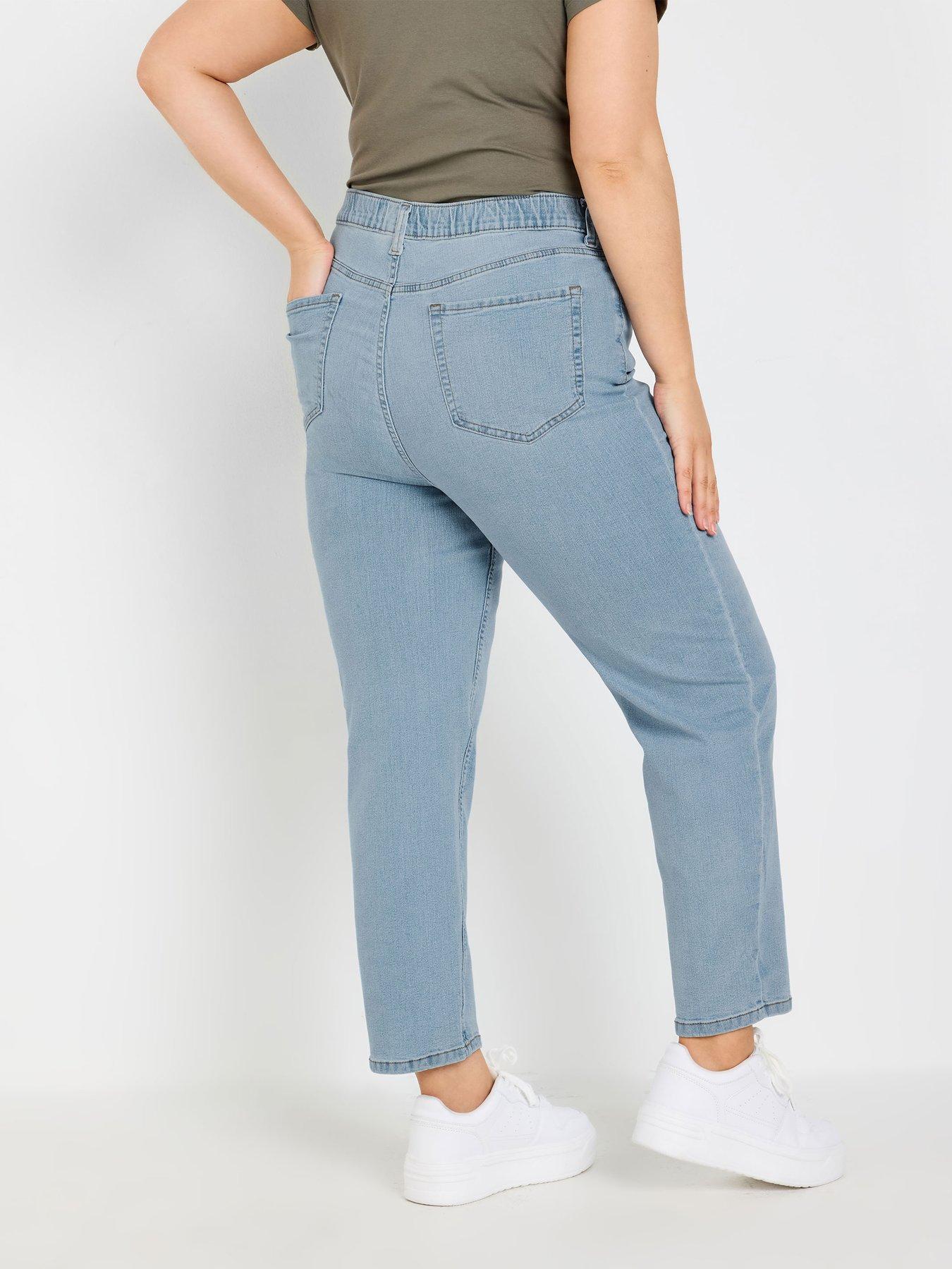 Image 2 of 4 of Yours Curve Ruby Straight Leg Bleach 28"