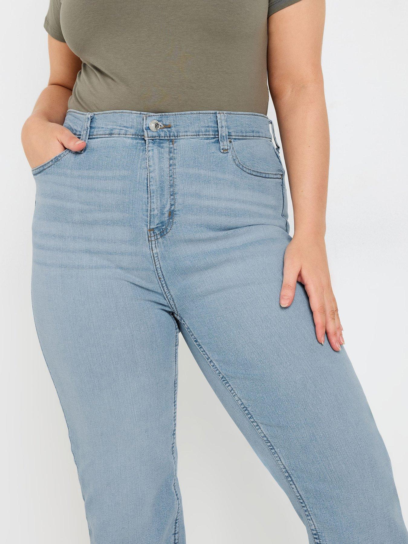 Image 4 of 4 of Yours Curve Ruby Straight Leg Bleach 28"