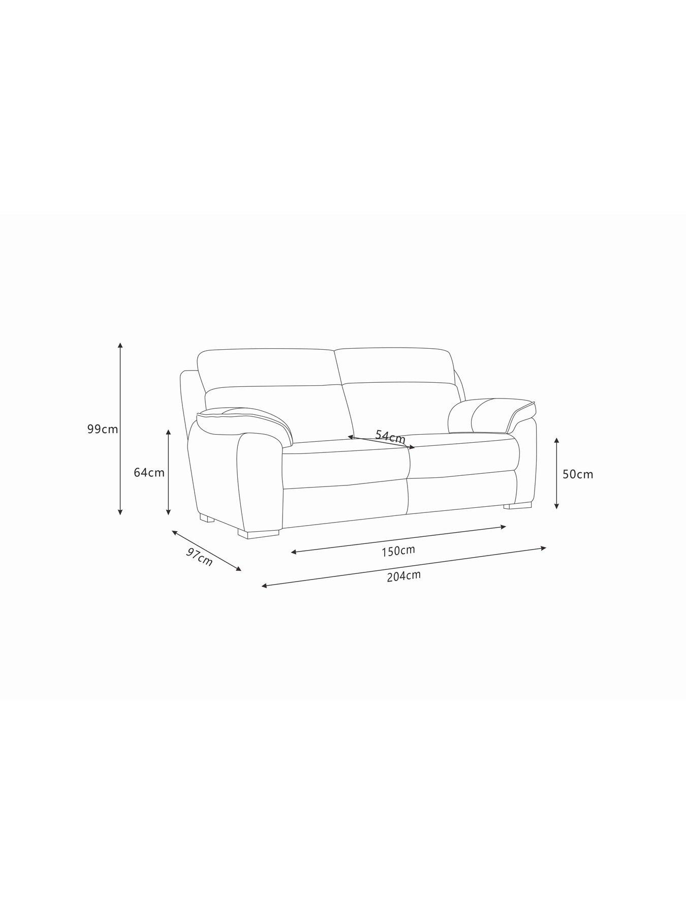 Image 7 of 7 of Very Home Sander 3 Seater Fabric Sofa